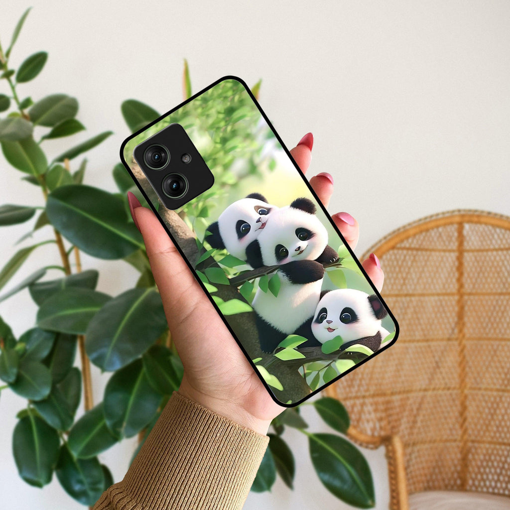 Panda Glossy Metal Case Cover For Motorola - ShopOnCliQ