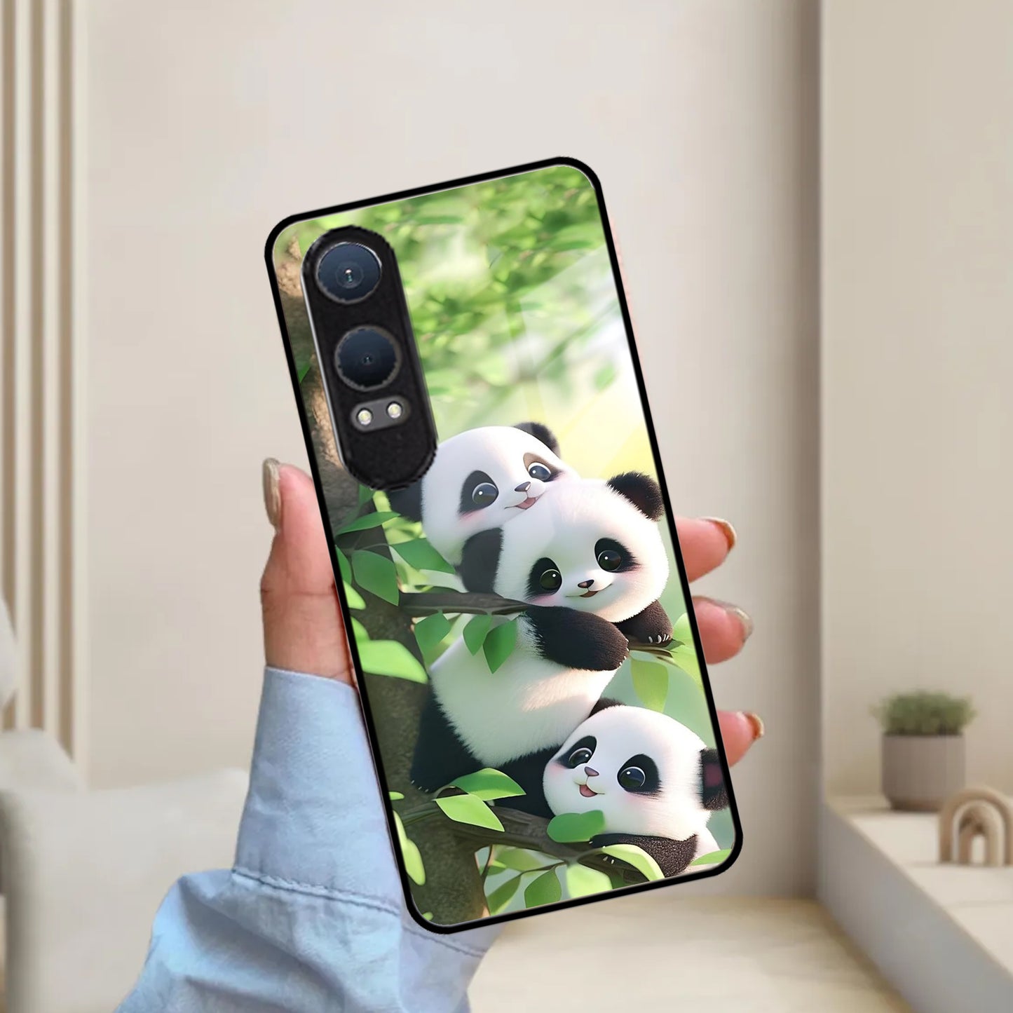 Panda Glossy Metal Case Cover For OnePlus ShopOnCliQ