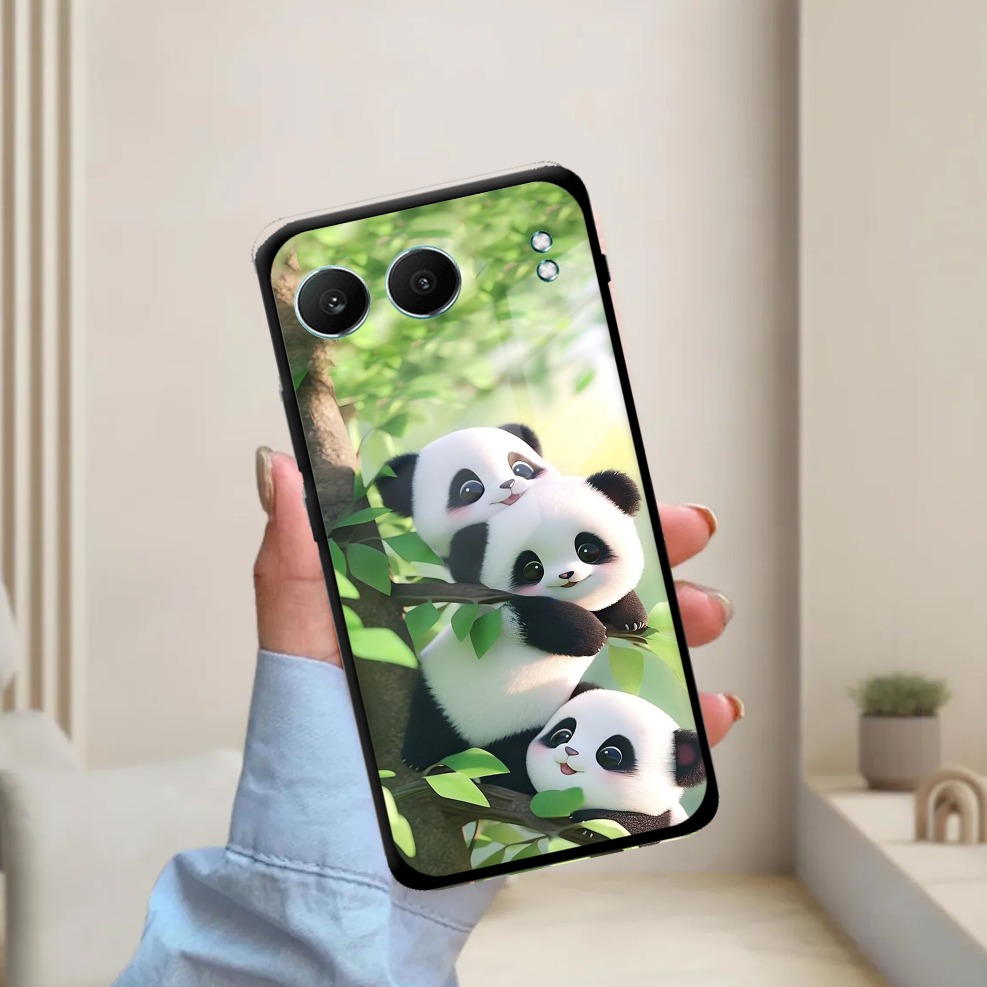 Panda Glossy Metal Case Cover For OnePlus ShopOnCliQ