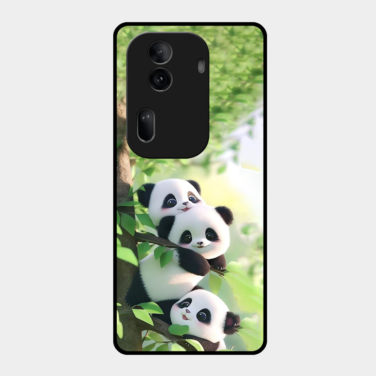 Panda Glossy Metal Case Cover For Oppo - ShopOnCliQ