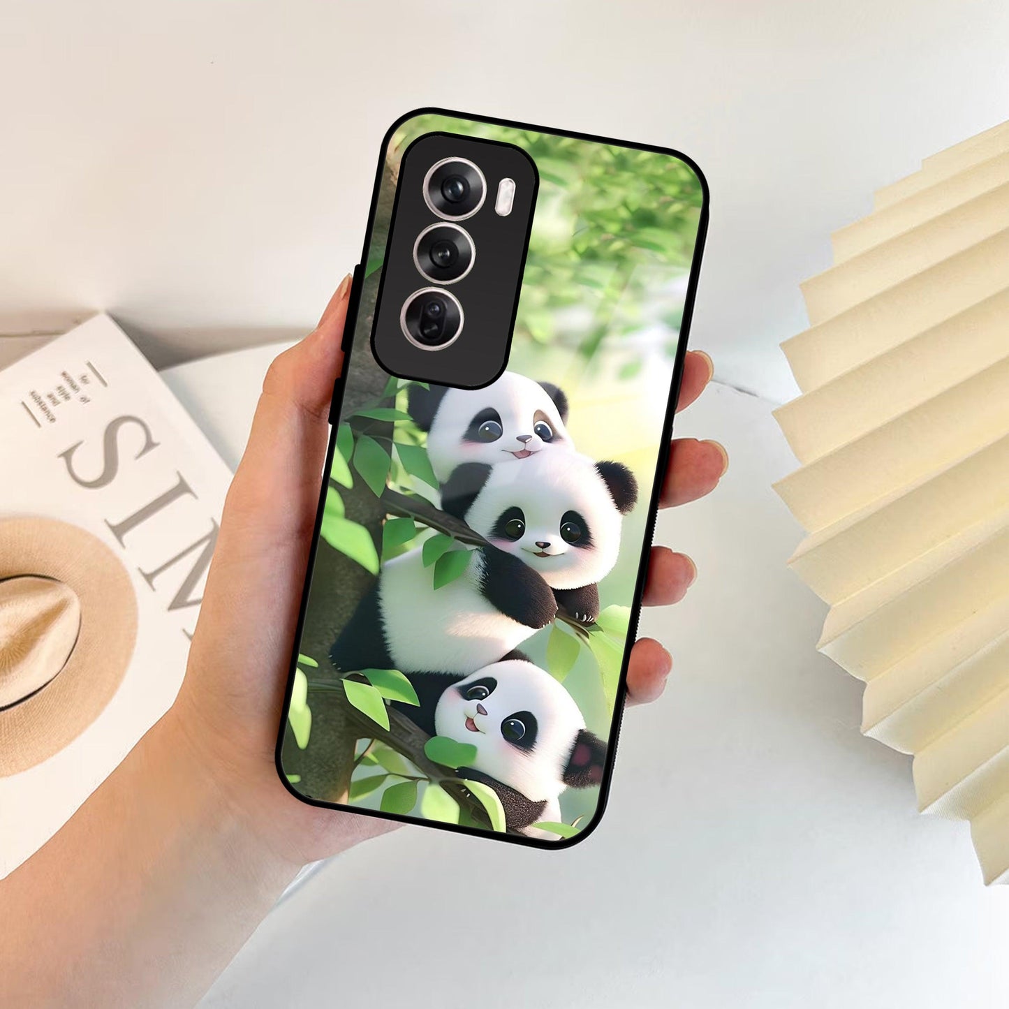 Panda Glossy Metal Case Cover For Oppo - ShopOnCliQ