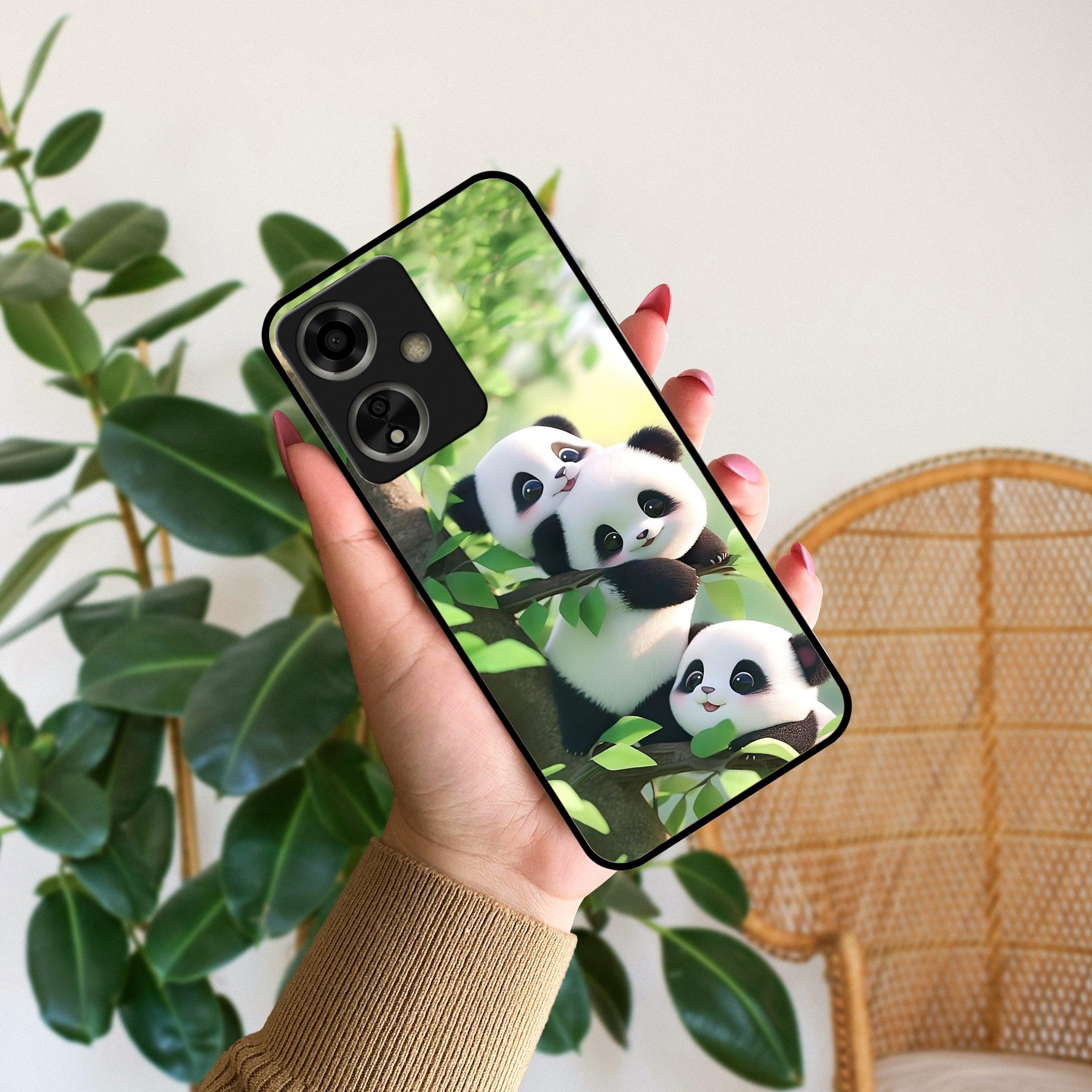 Panda Glossy Metal Case Cover For Oppo - ShopOnCliQ