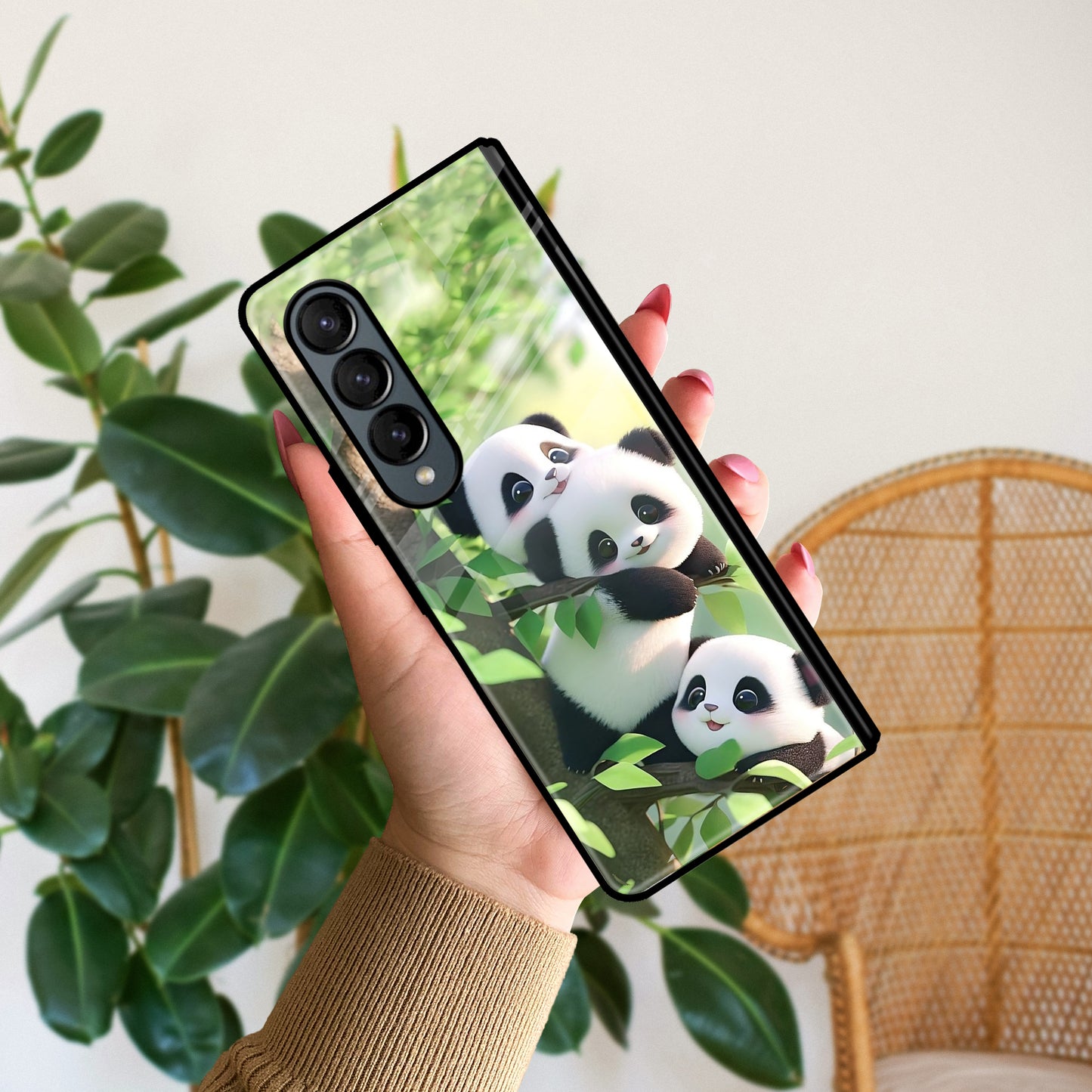 Panda Glossy Metal Case Cover For Samsung - ShopOnCliQ