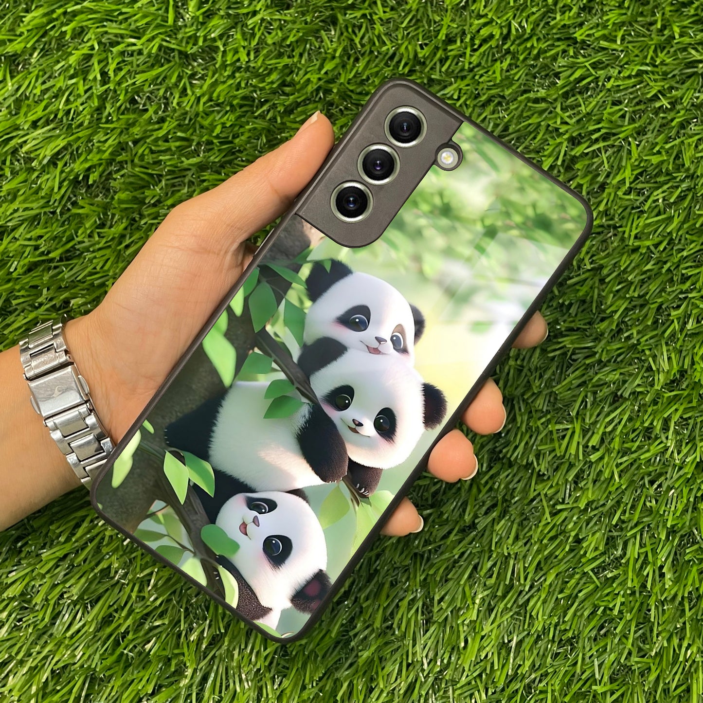 Panda Glossy Metal Case Cover For Samsung - ShopOnCliQ