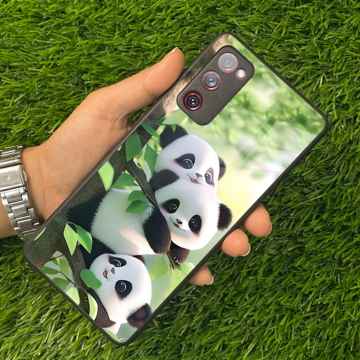 Panda Glossy Metal Case Cover For Samsung - ShopOnCliQ