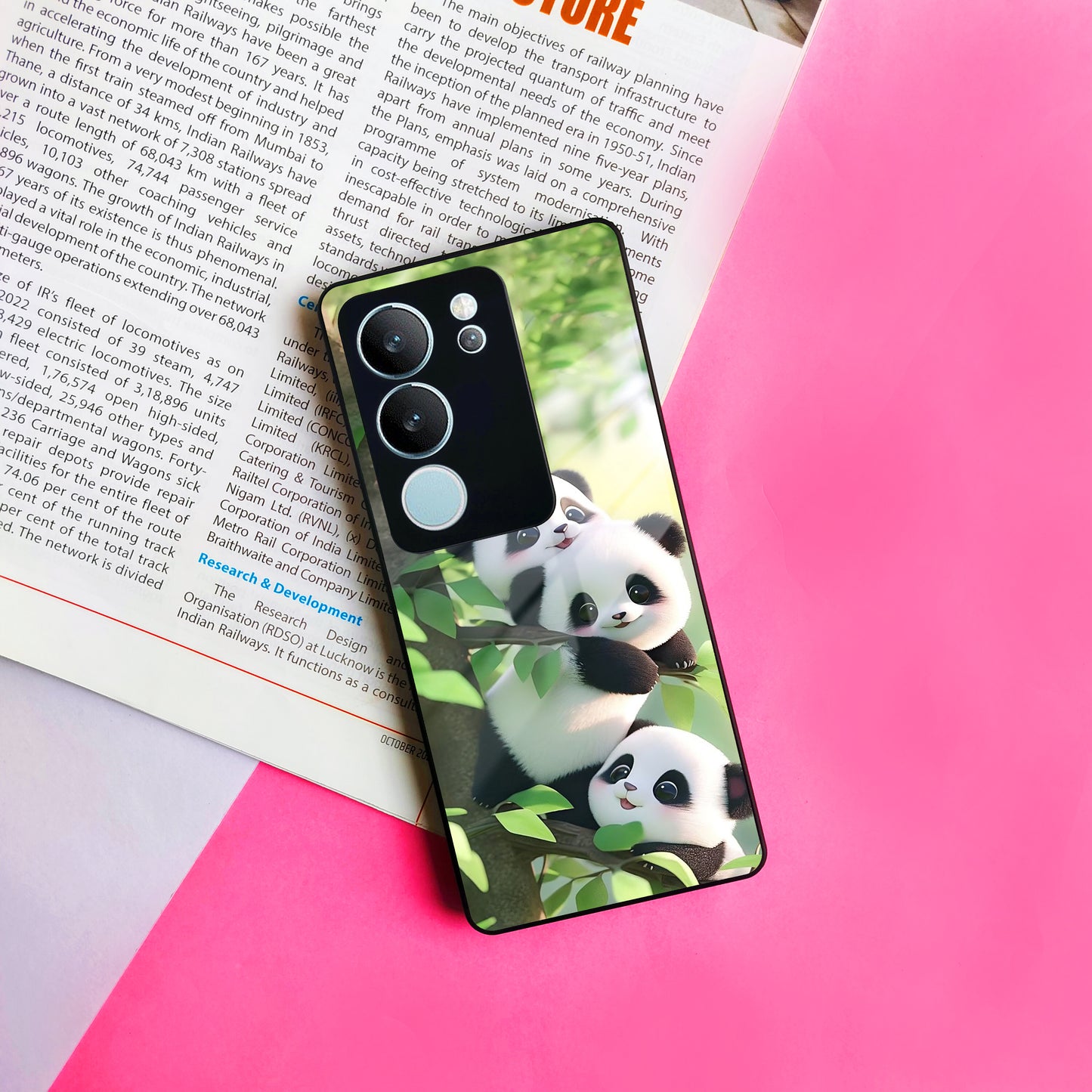 Panda Glossy Metal Case Cover For Vivo ShopOnCliQ