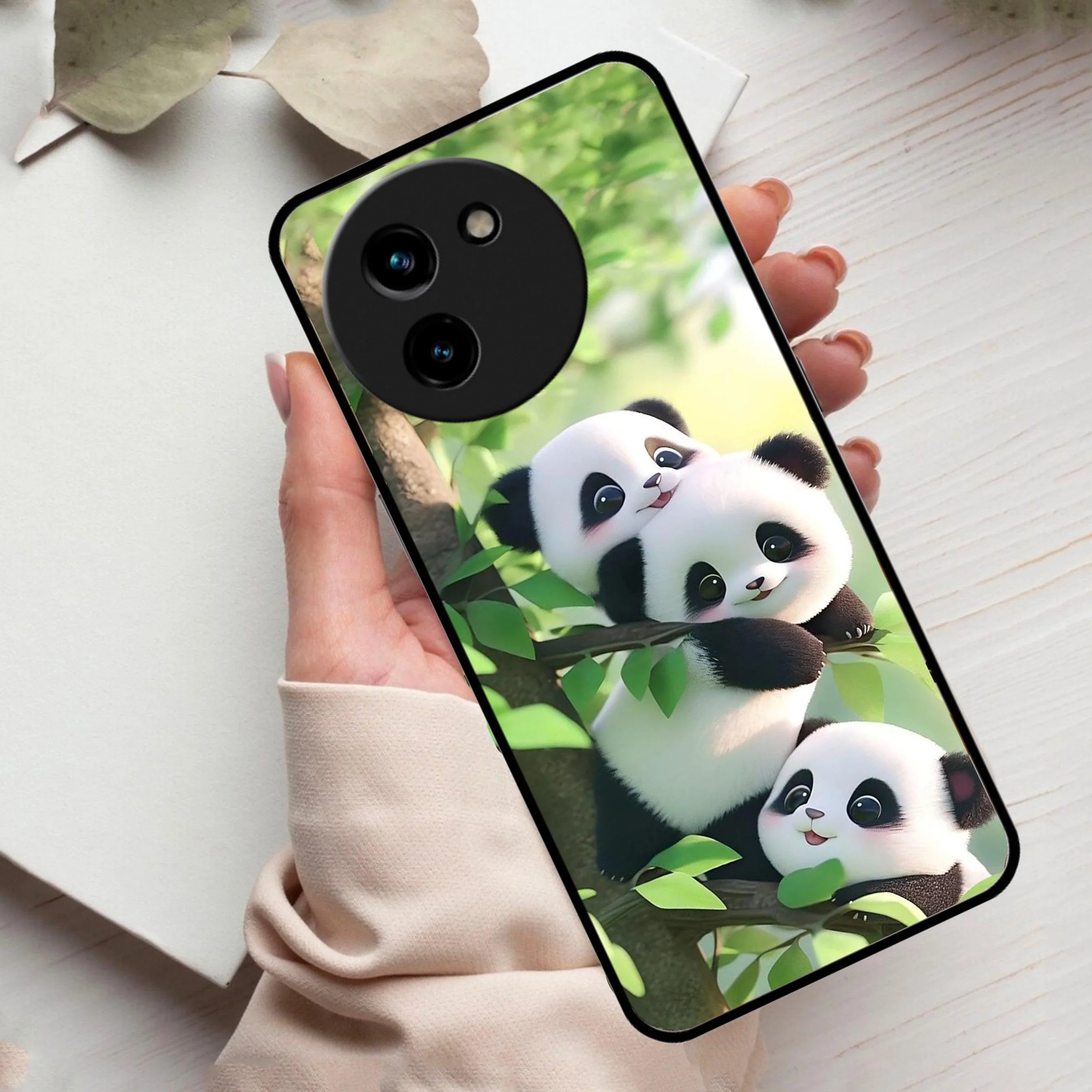 Panda Glossy Metal Case Cover For Vivo - ShopOnCliQ