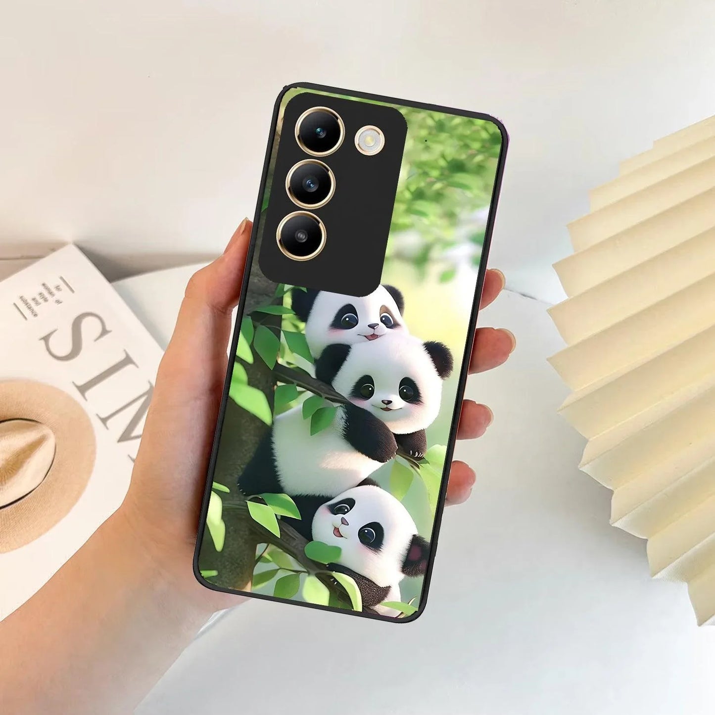Panda Glossy Metal Case Cover For Vivo - ShopOnCliQ