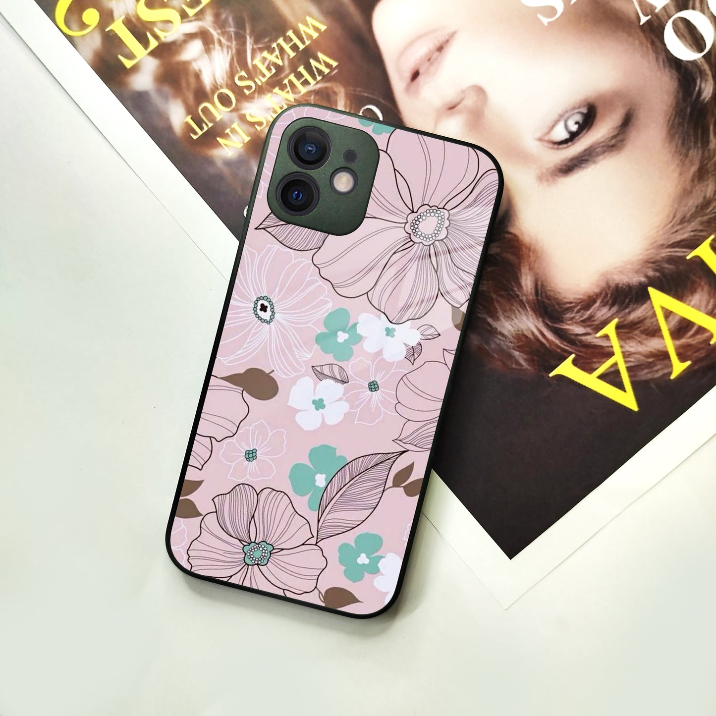 Peach Flower Glass Case Cover For iPhone ShopOnCliQ