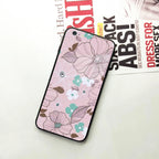 Peach Flower Glass Case Cover For iPhone - ShopOnCliQ