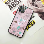 Peach Flower Glass Case Cover For iPhone - ShopOnCliQ