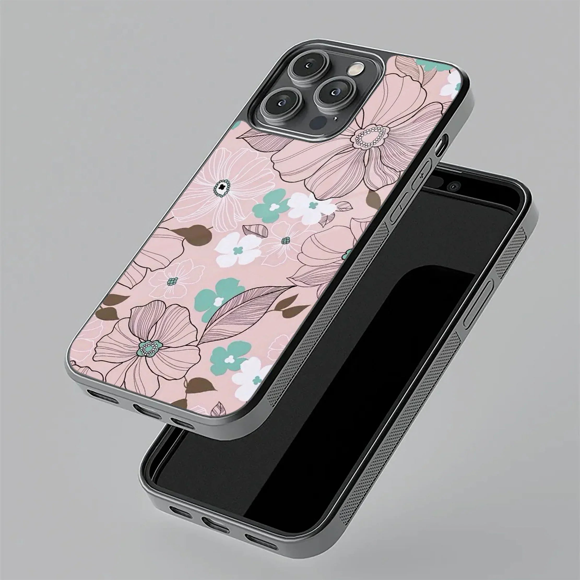Peach Flower Glass Phone Cover for OnePlus - ShopOnCliQ