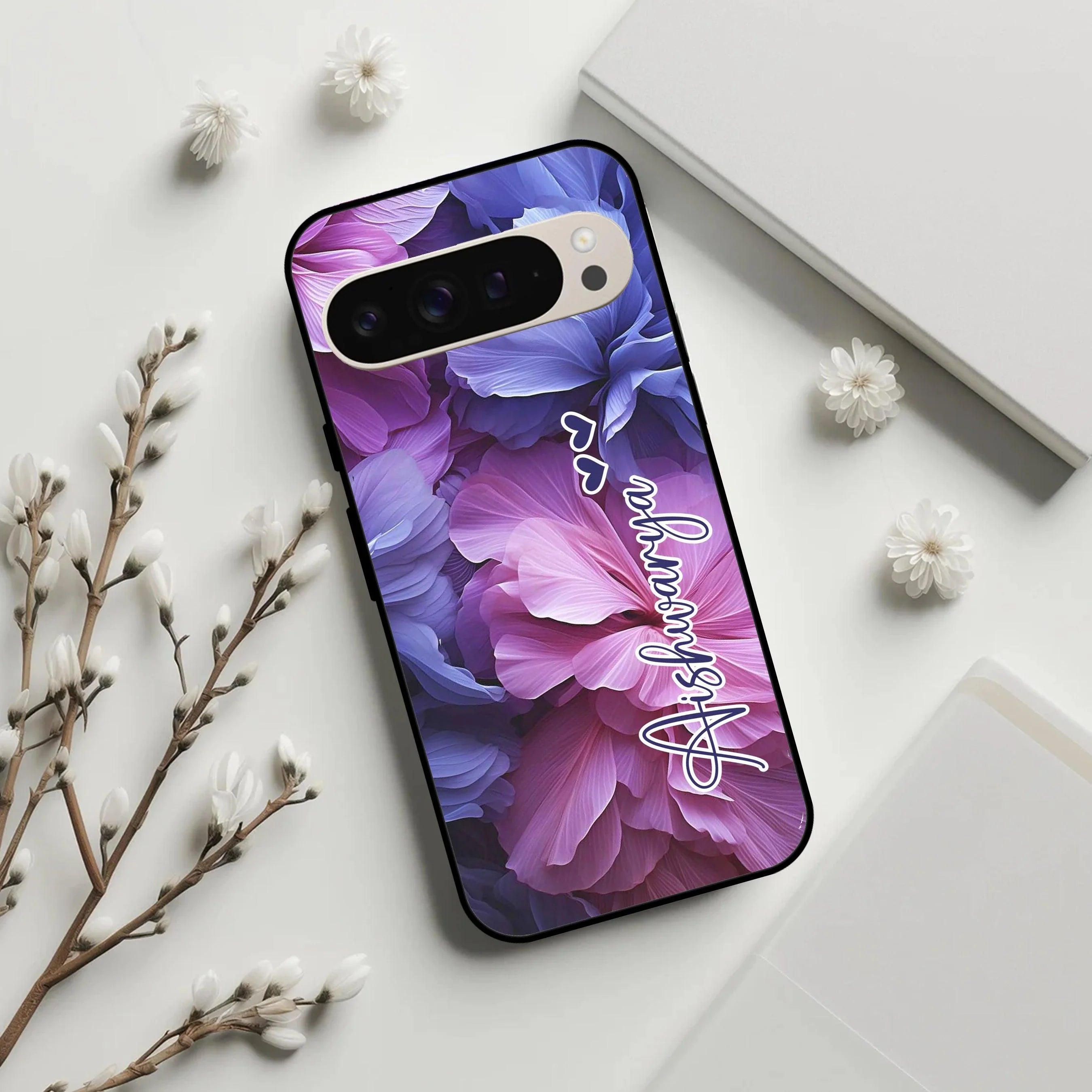 Perfect Customized Floral Glossy Metal Case Cover For Google - ShopOnCliQ