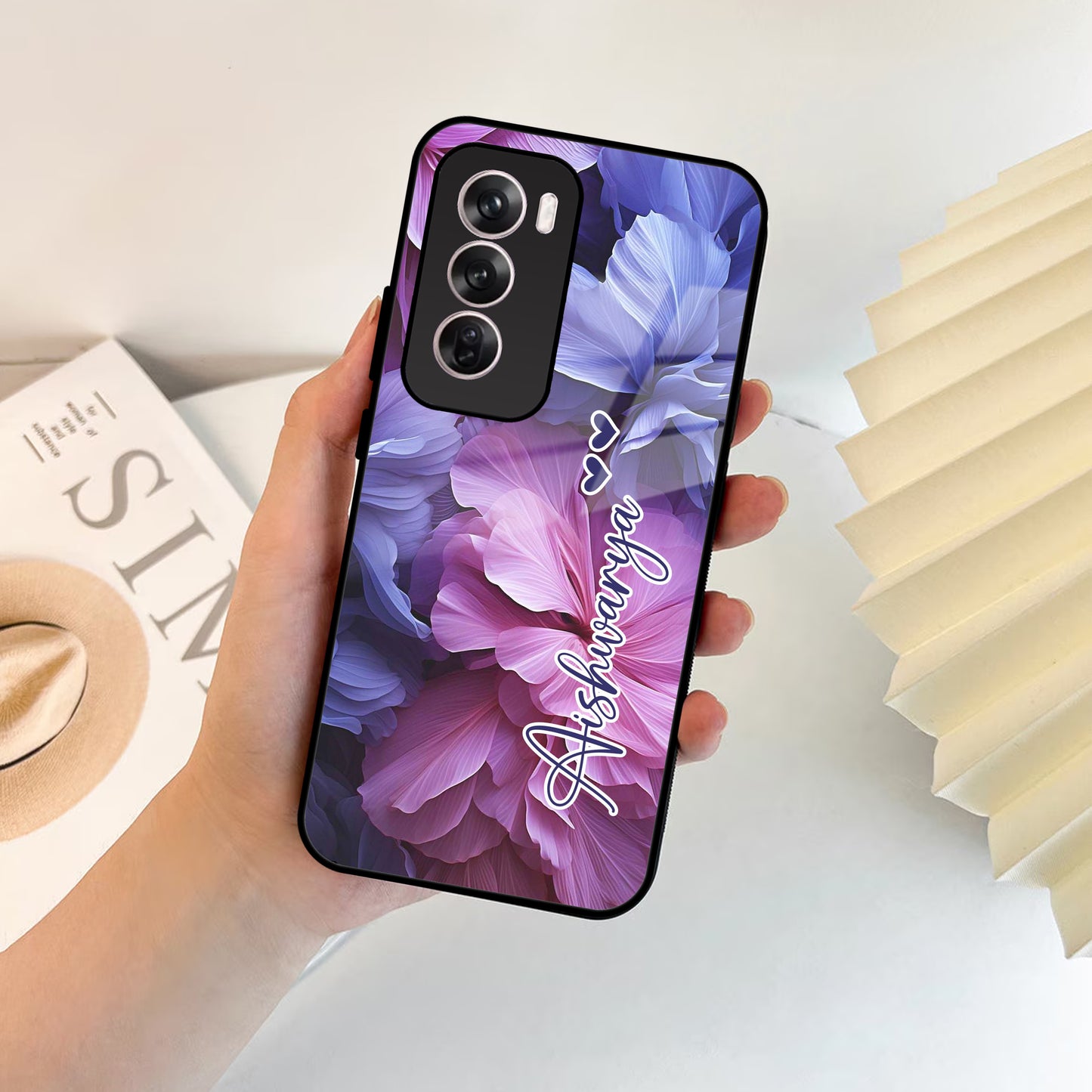 Perfect Customized Floral Glossy Metal Case Cover For Oppo - ShopOnCliQ