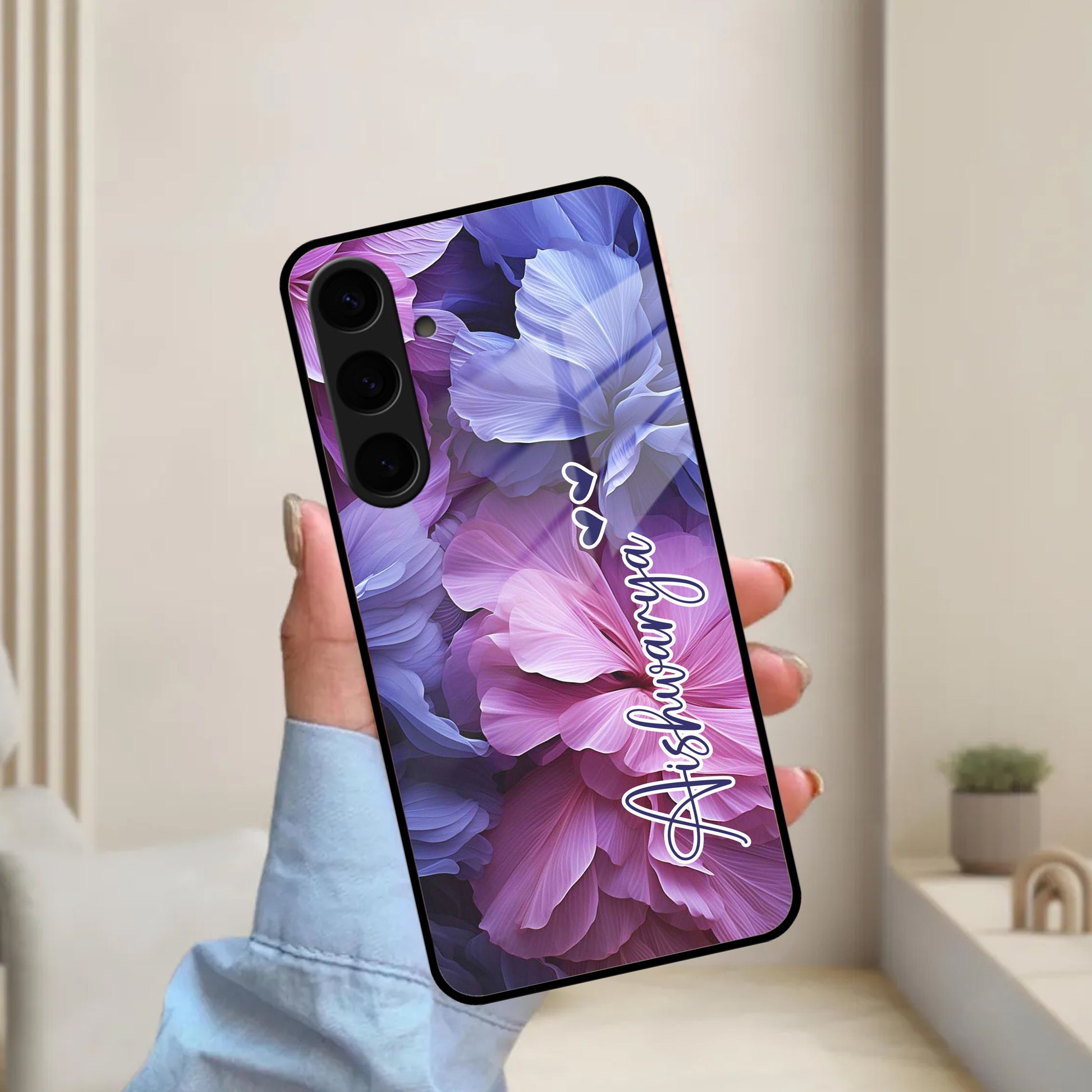 Perfect Customized Floral Glossy Metal Case Cover For Samsung - ShopOnCliQ