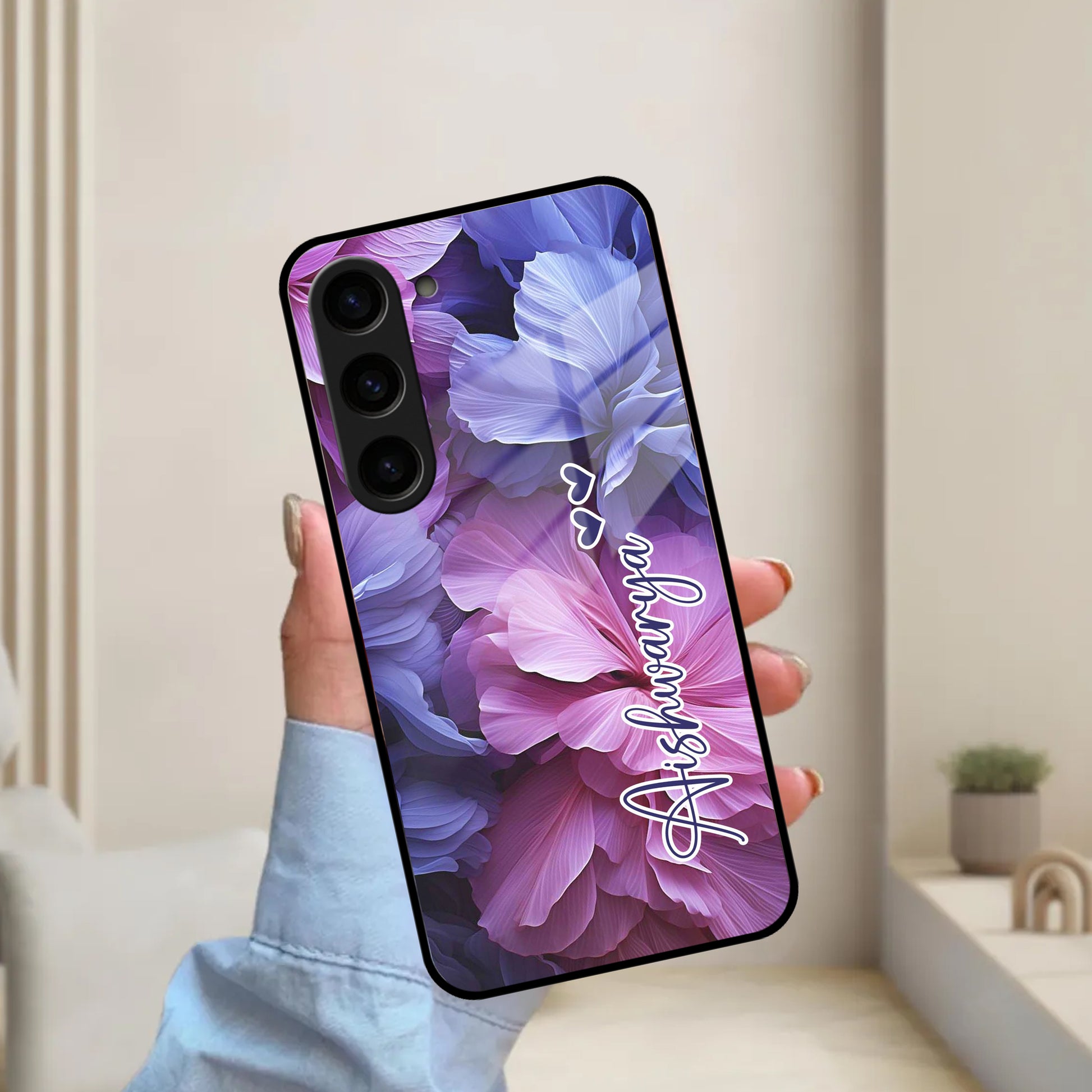 Perfect Customized Floral Glossy Metal Case Cover For Samsung - ShopOnCliQ