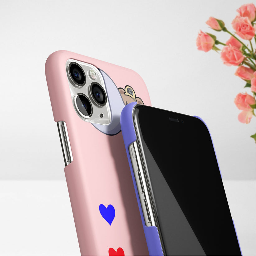 Personalized Bear Slim Mobile Case Cover Color Peach For Redmi/Xiaomi