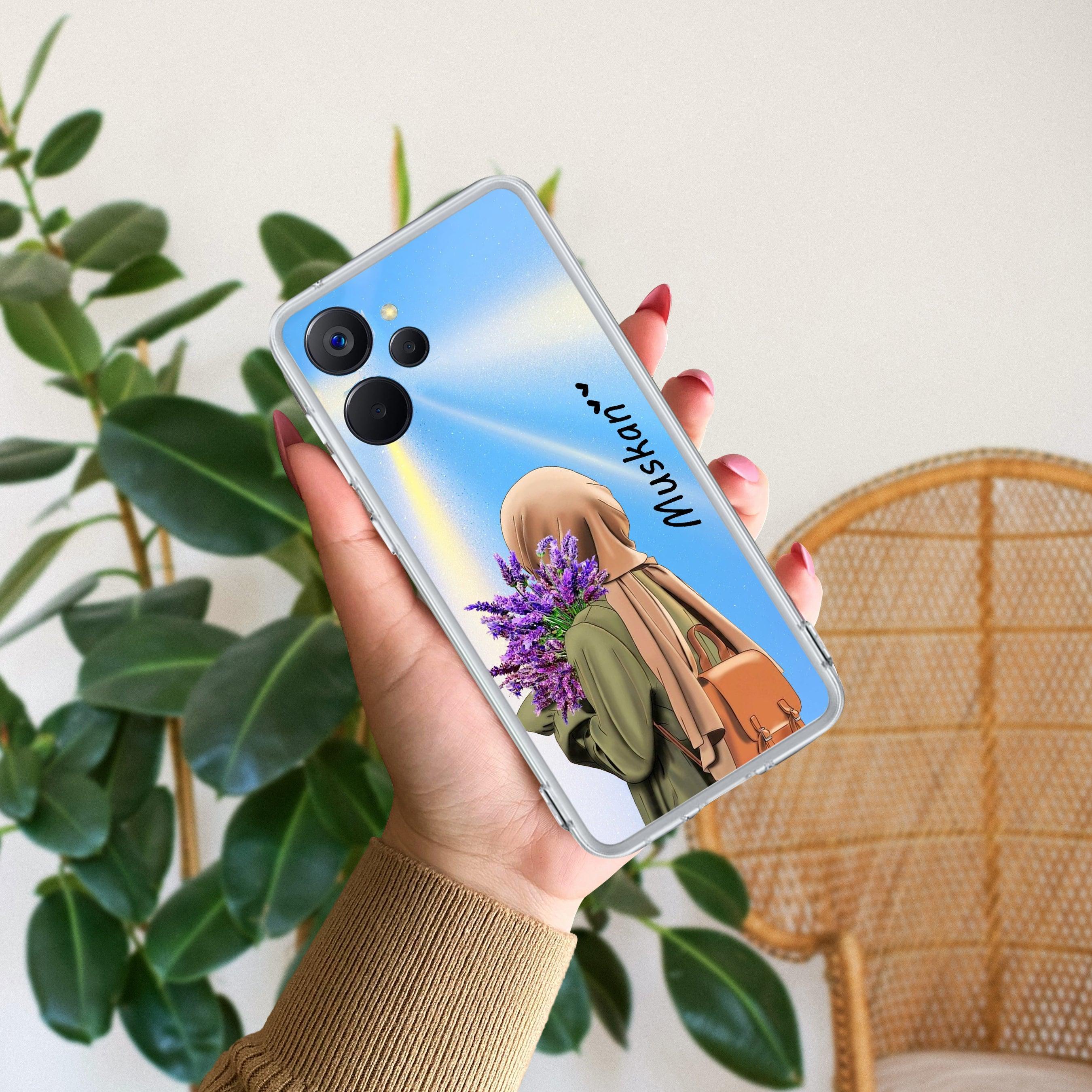 Personalized Hijab Girl Transparent Silicon Case For Realme 14x 5G