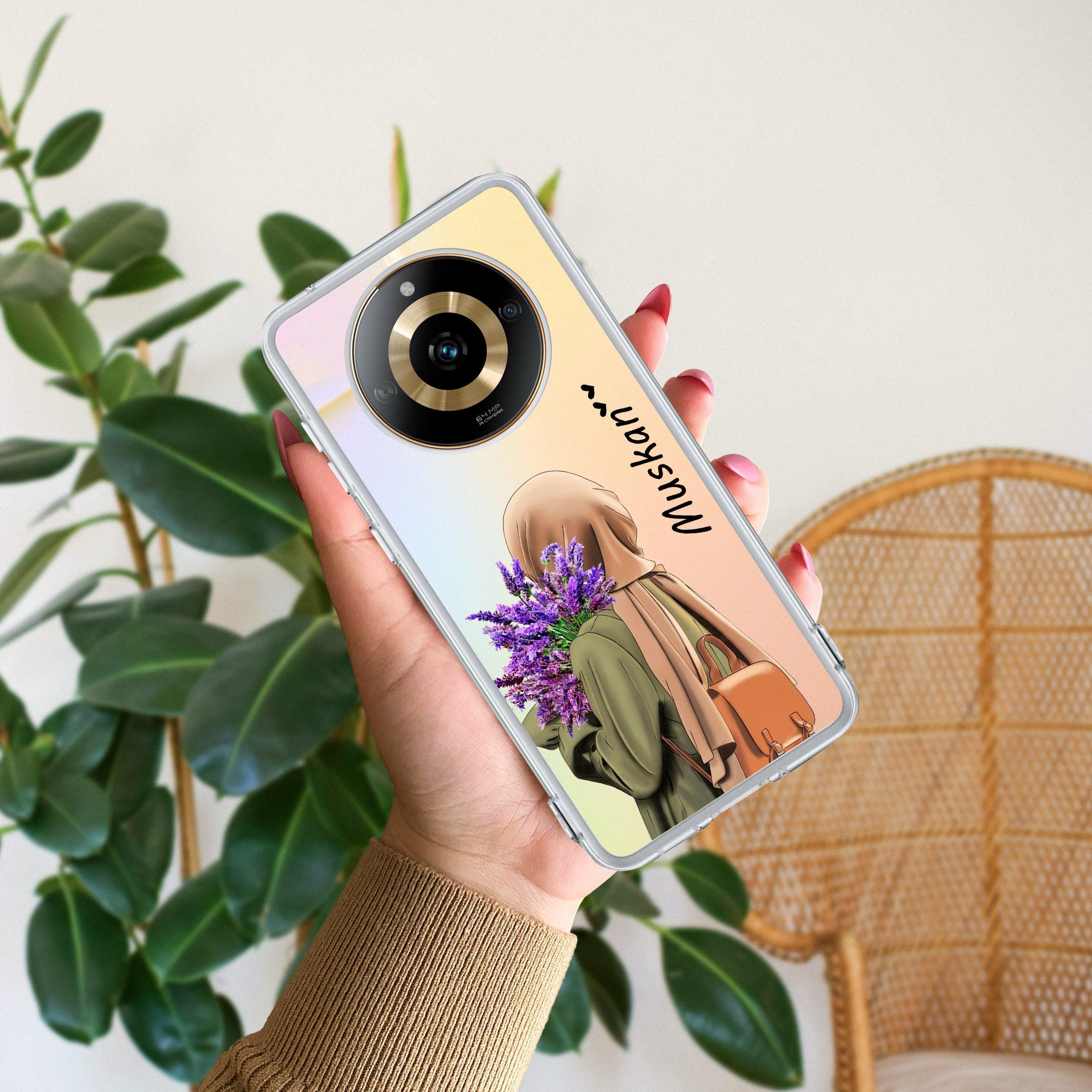 Personalized Hijab Girl Transparent Silicon Case For Realme C53