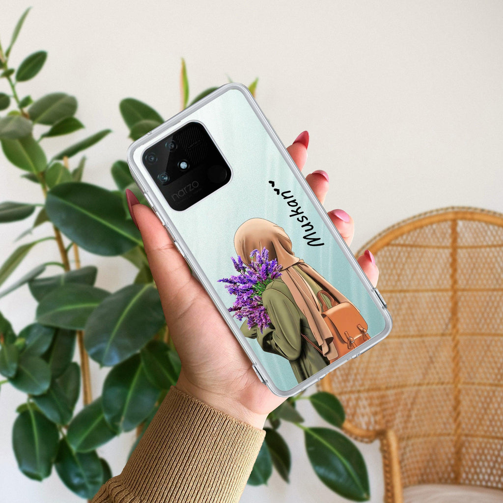 Personalized Hijab Girl Transparent Silicon Case For Realme P3 5G