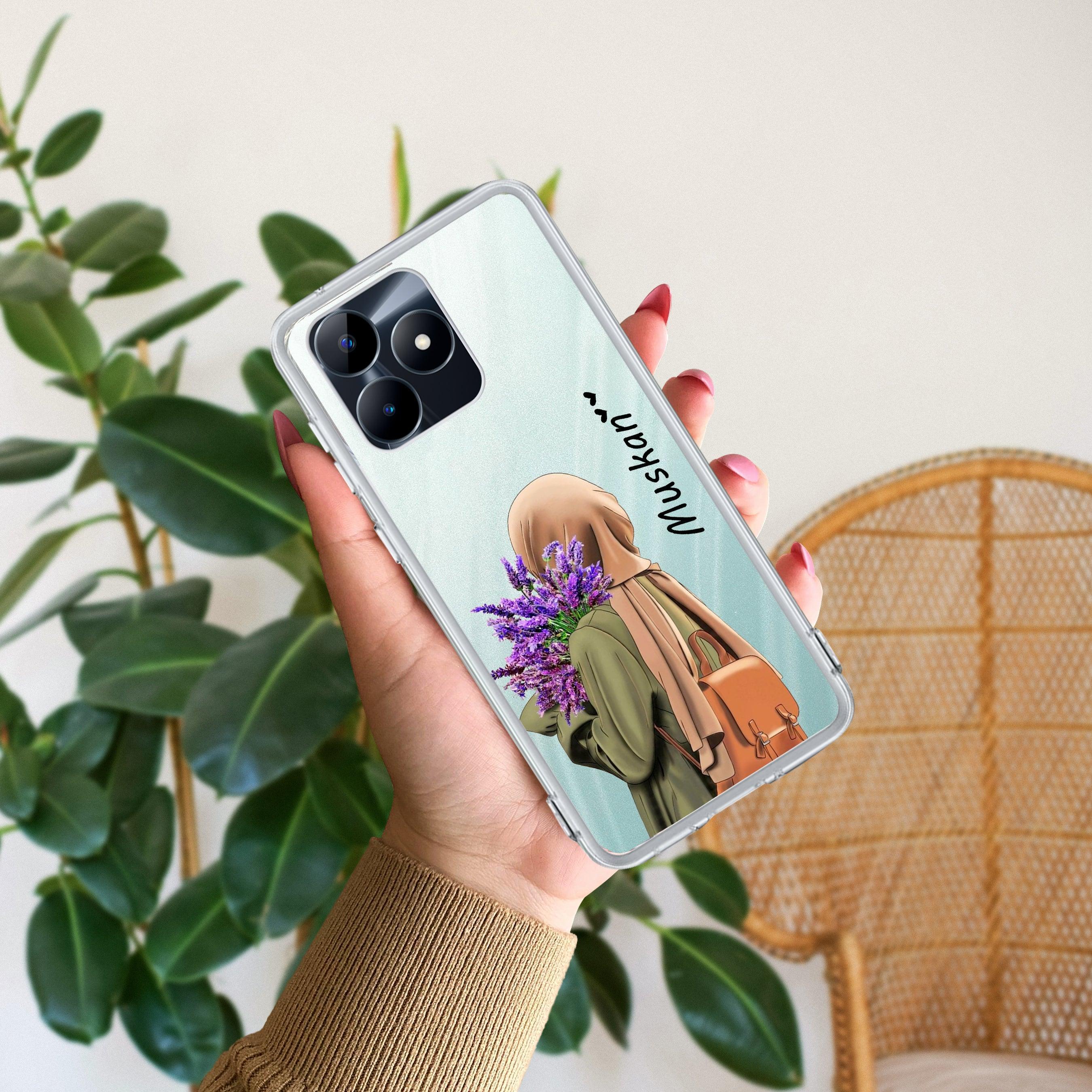 Personalized Hijab Girl Transparent Silicon Case For Realme C53