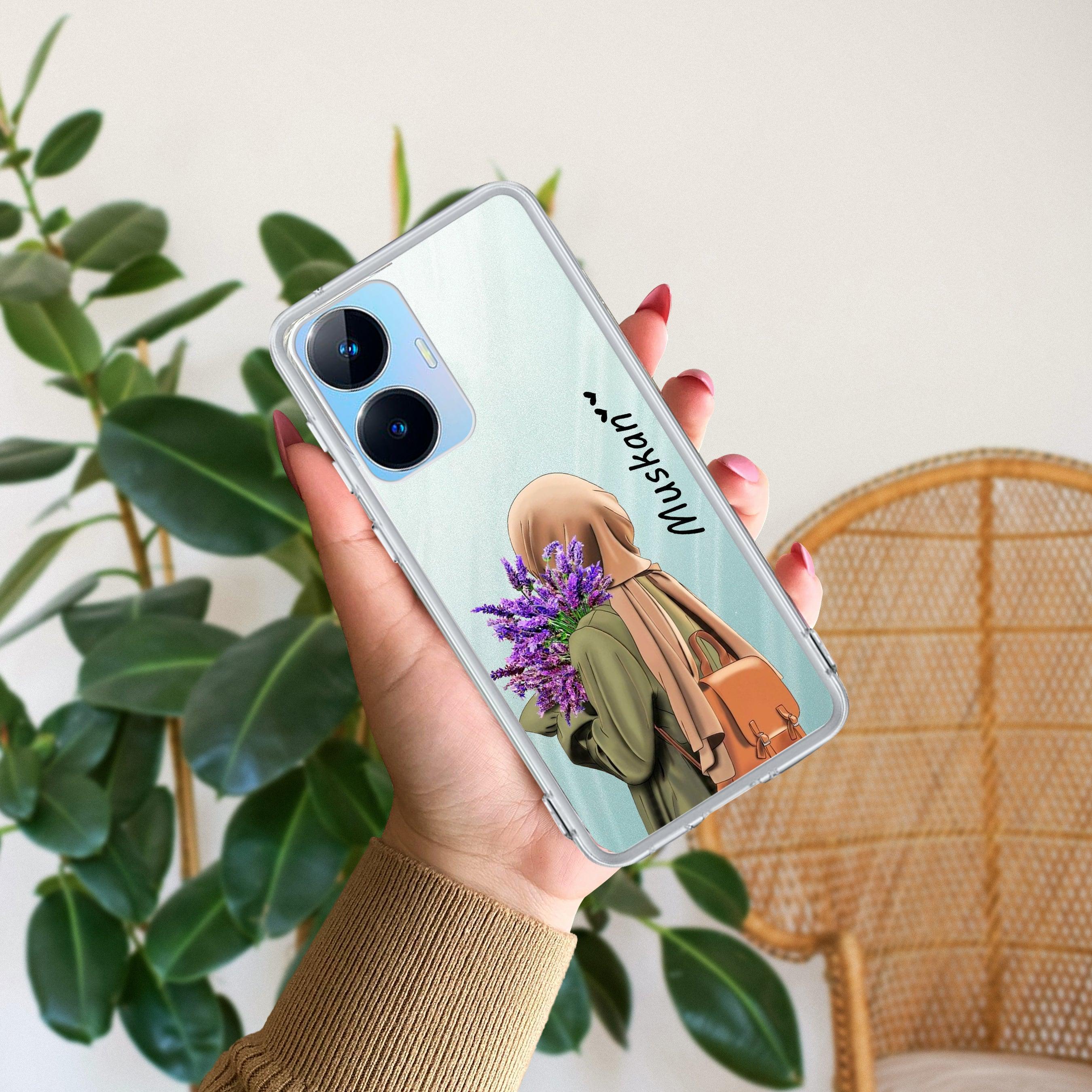 Personalized Hijab Girl Transparent Silicon Case For Realme C55