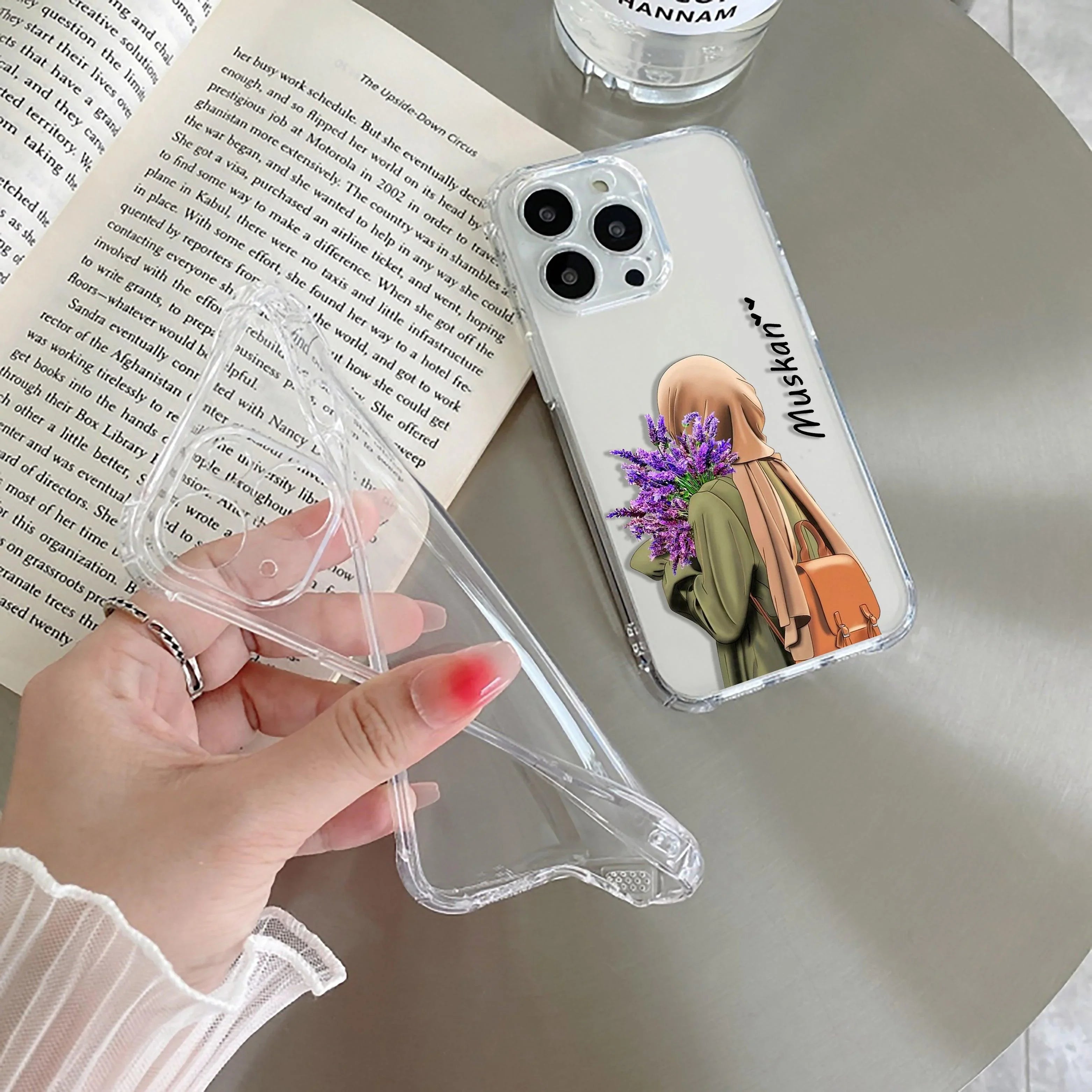 Personalized Hijab Girl Transparent Silicon Case For Realme 13 Plus 5G
