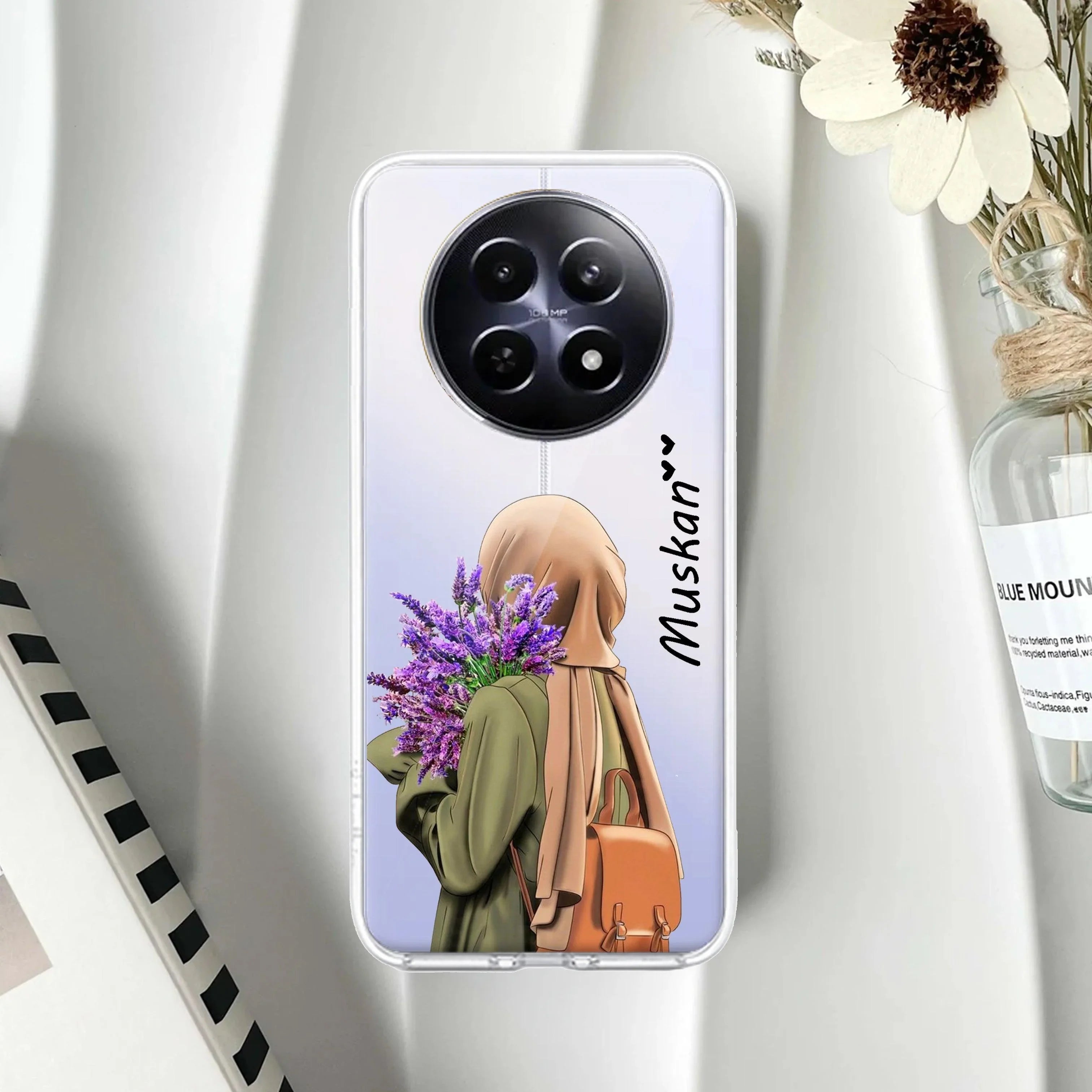 Personalized Hijab Girl Transparent Silicon Case For Realme 14 Pro Plus 5G