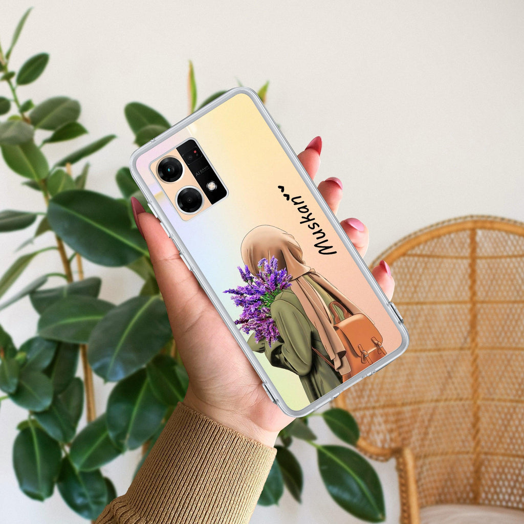 Personalized Hijab Girl Anti Yellow Case For Oppo Reno 7 5G