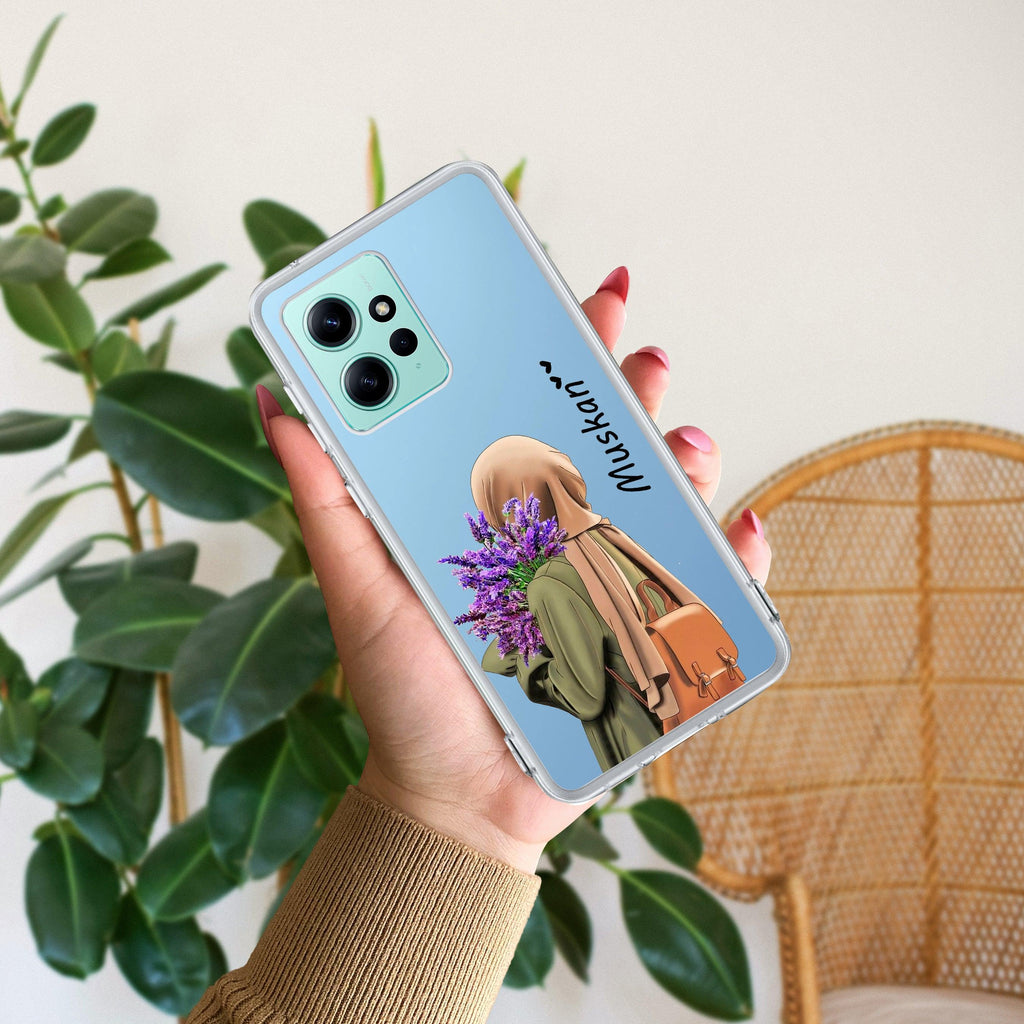 Personalized Hijab Girl Transparent Silicon Case For Poco - ShopOnCliQ