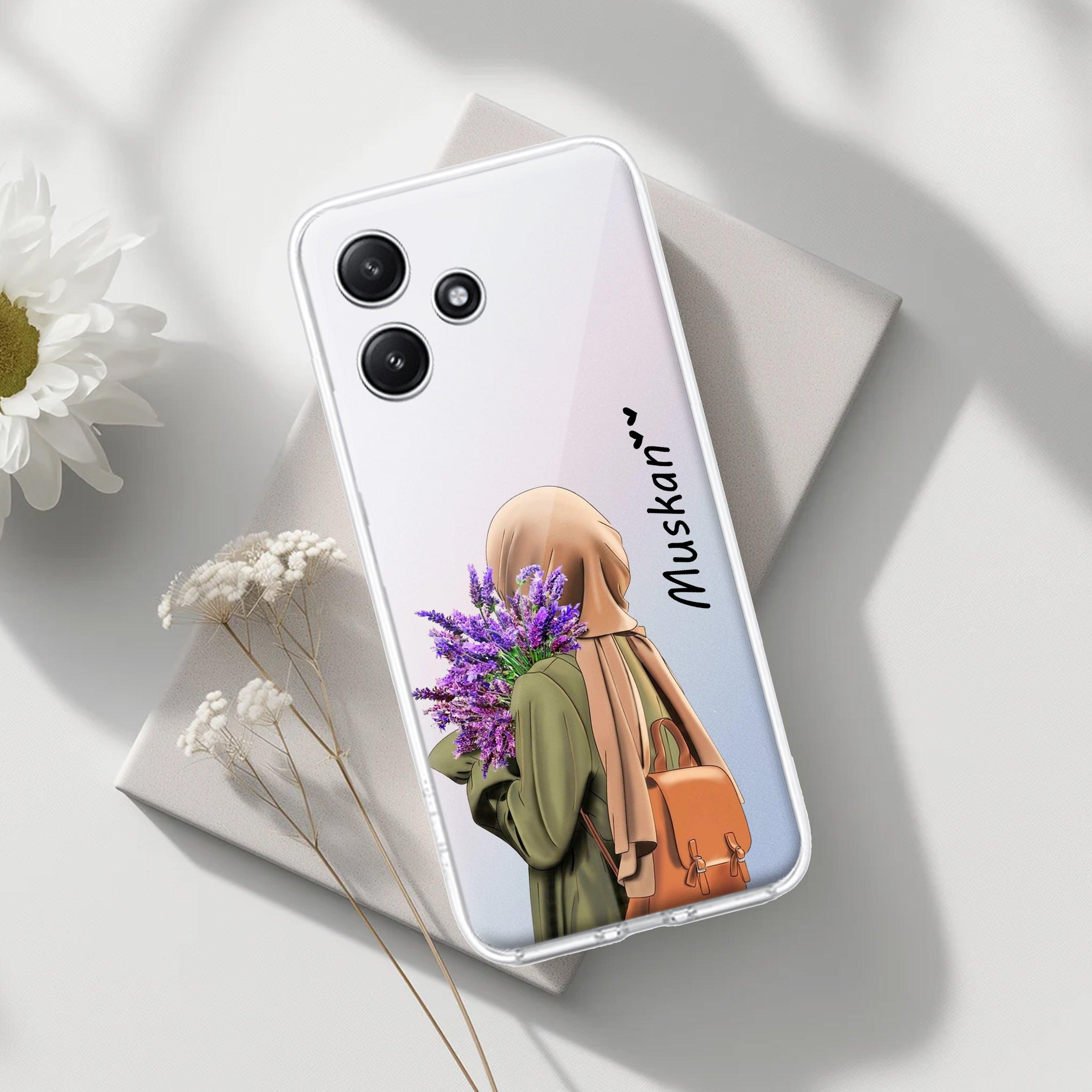 Personalized Hijab Girl Transparent Silicon Case For Poco - ShopOnCliQ
