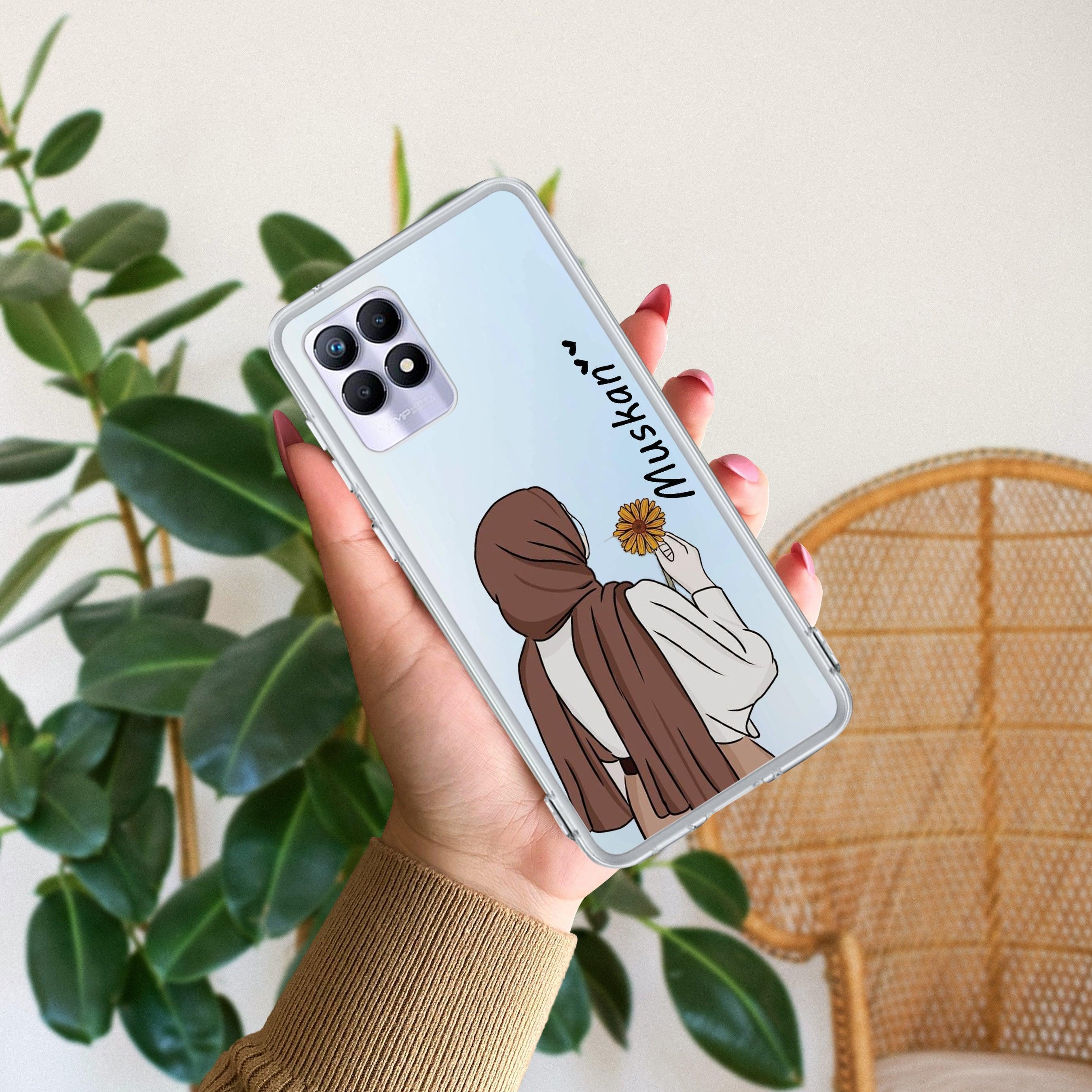 Personalized Hijab Girl Anti Yelllow Case V2 For Realme 8i / Realme Narzo 50