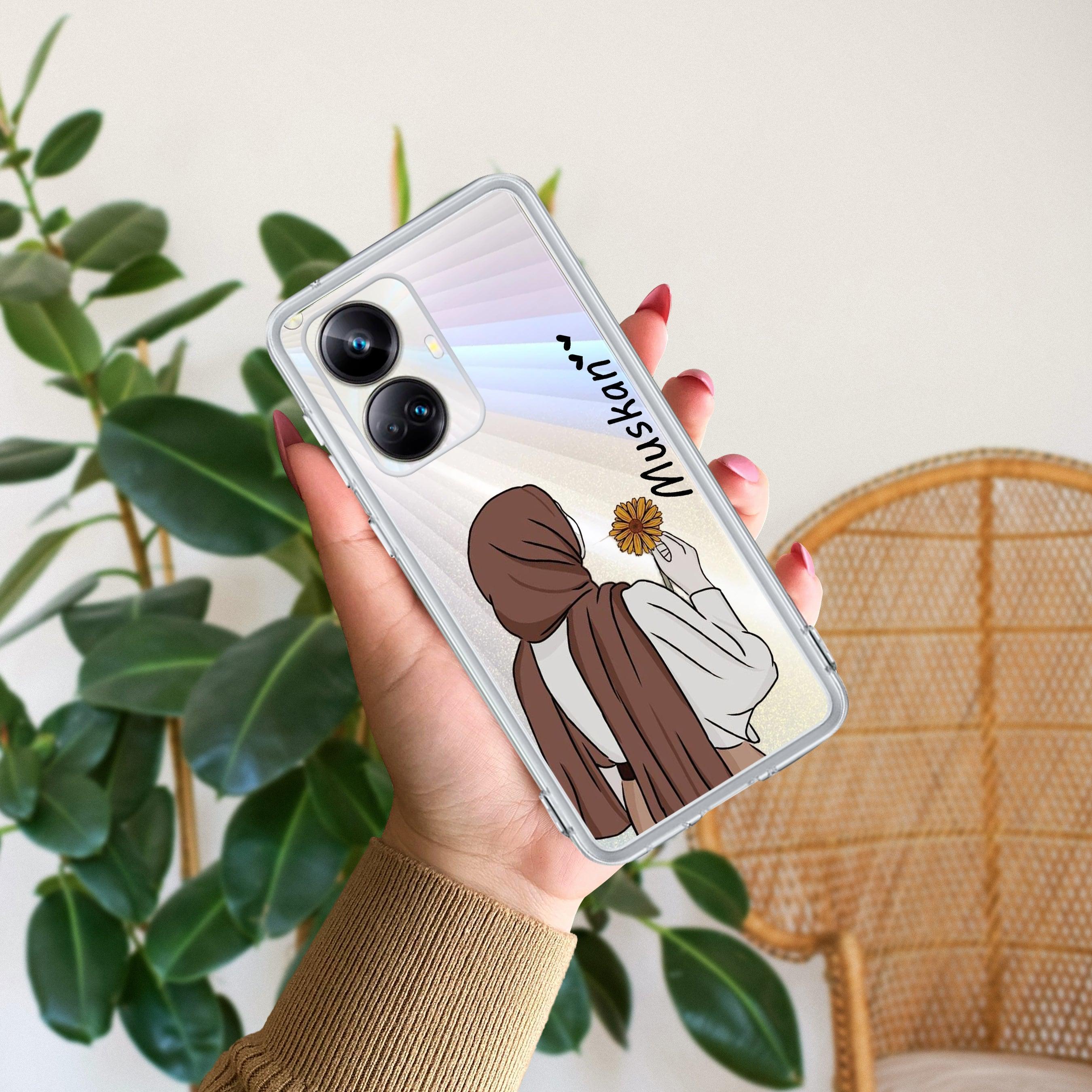 Personalized Hijab Girl Transparent Silicon Case V2 For Realme 12 5G