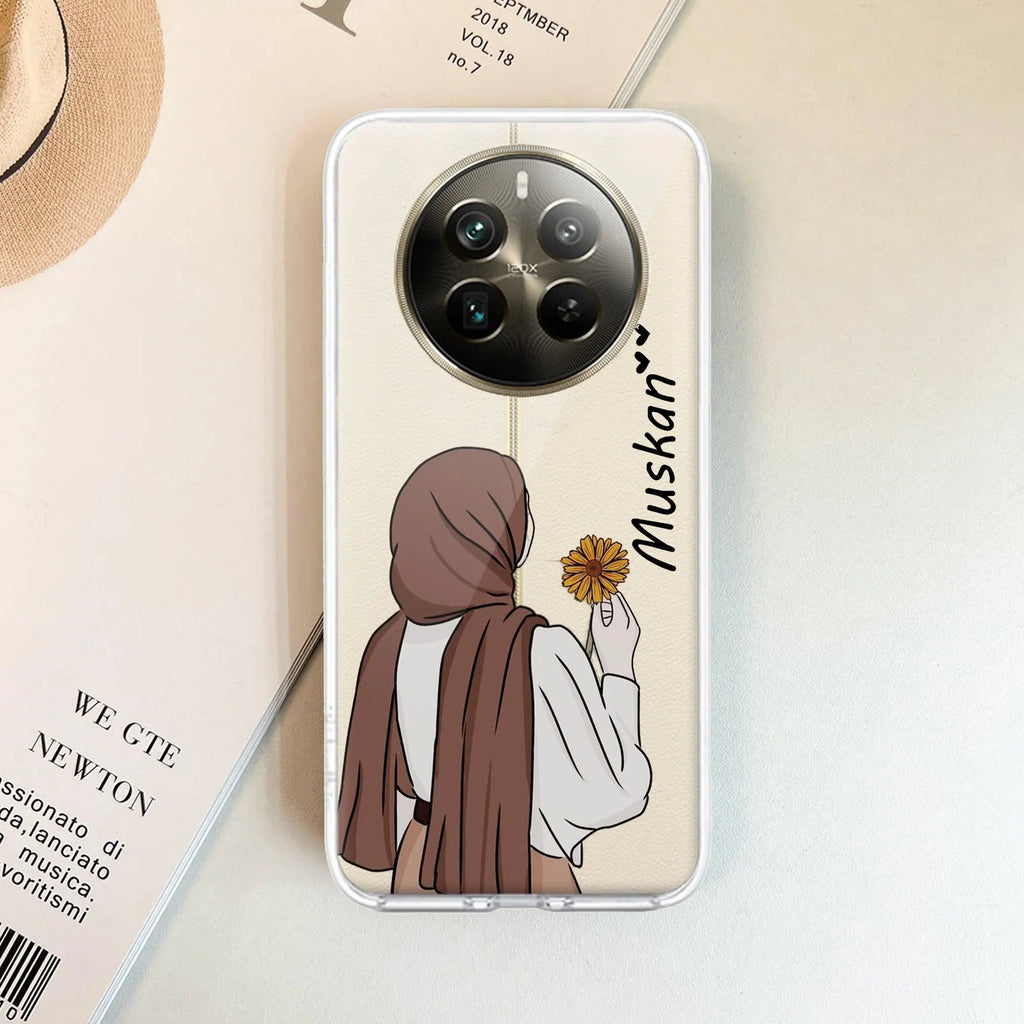 Personalized Hijab Girl Transparent Silicon Case V2 For Realme Narzo 60X /  Realme 11X