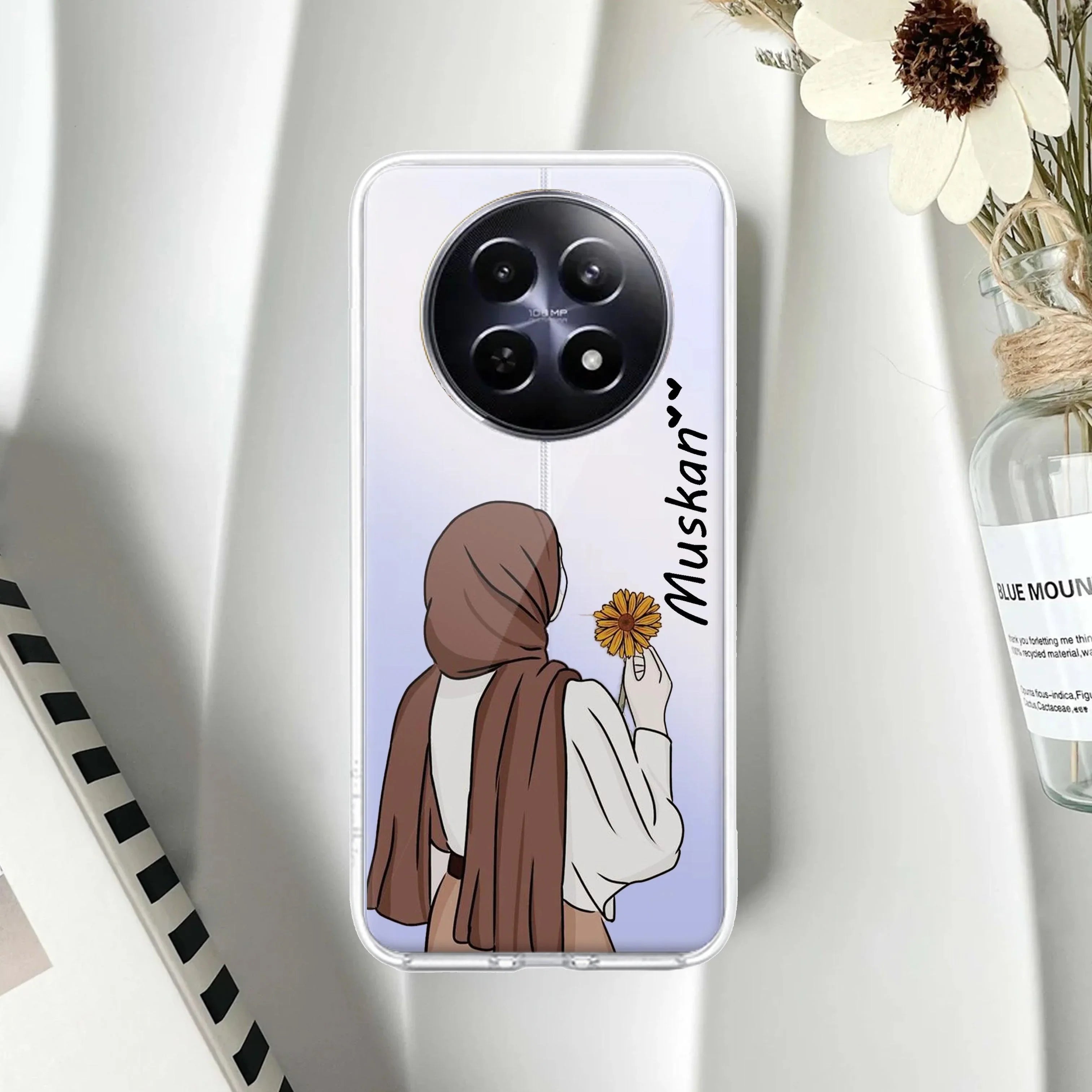 Personalized Hijab Girl Transparent Silicon Case V2 For Realme 11 5G
