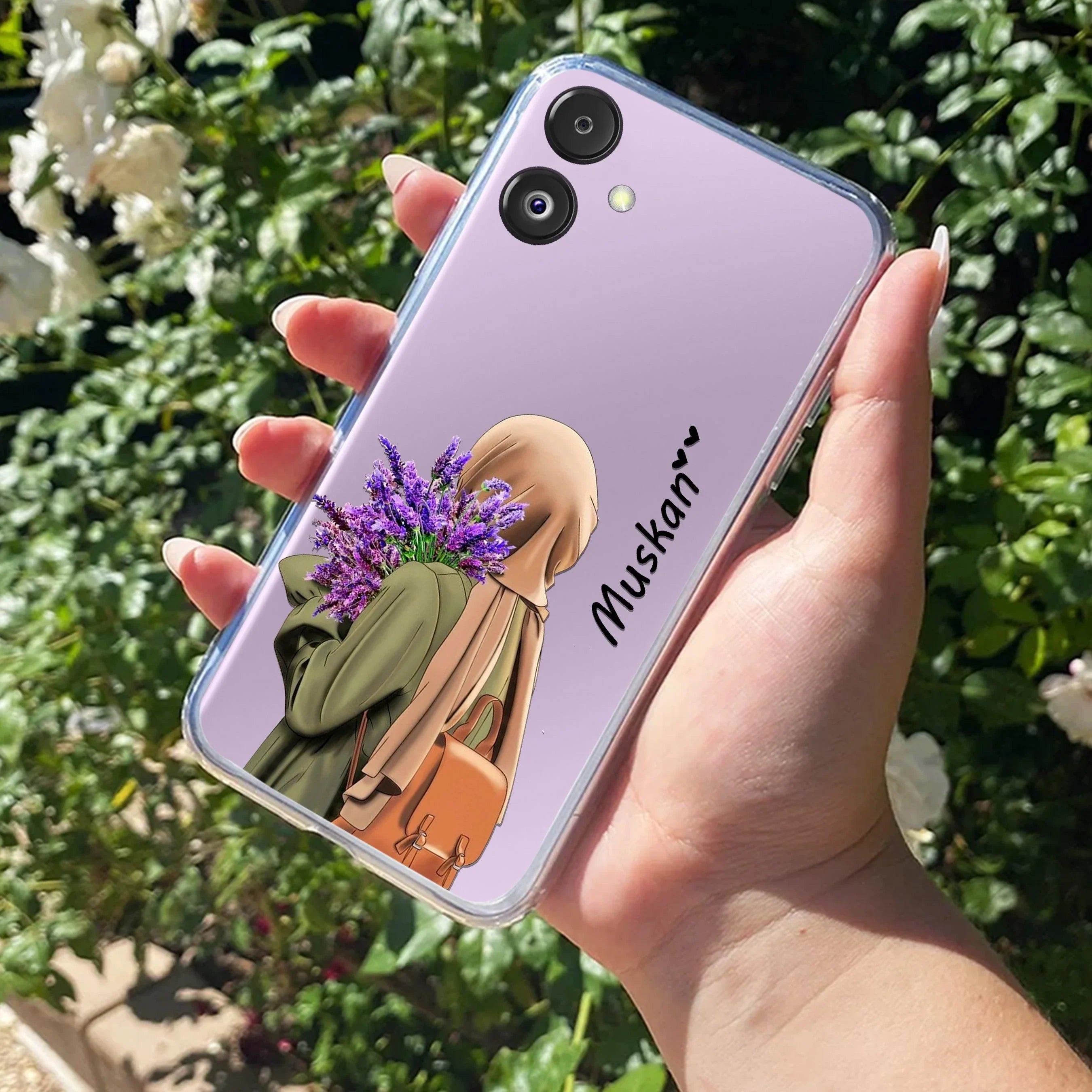 Personalized Hijab Girl Transparent Silicon Case For Samsung - ShopOnCliQ