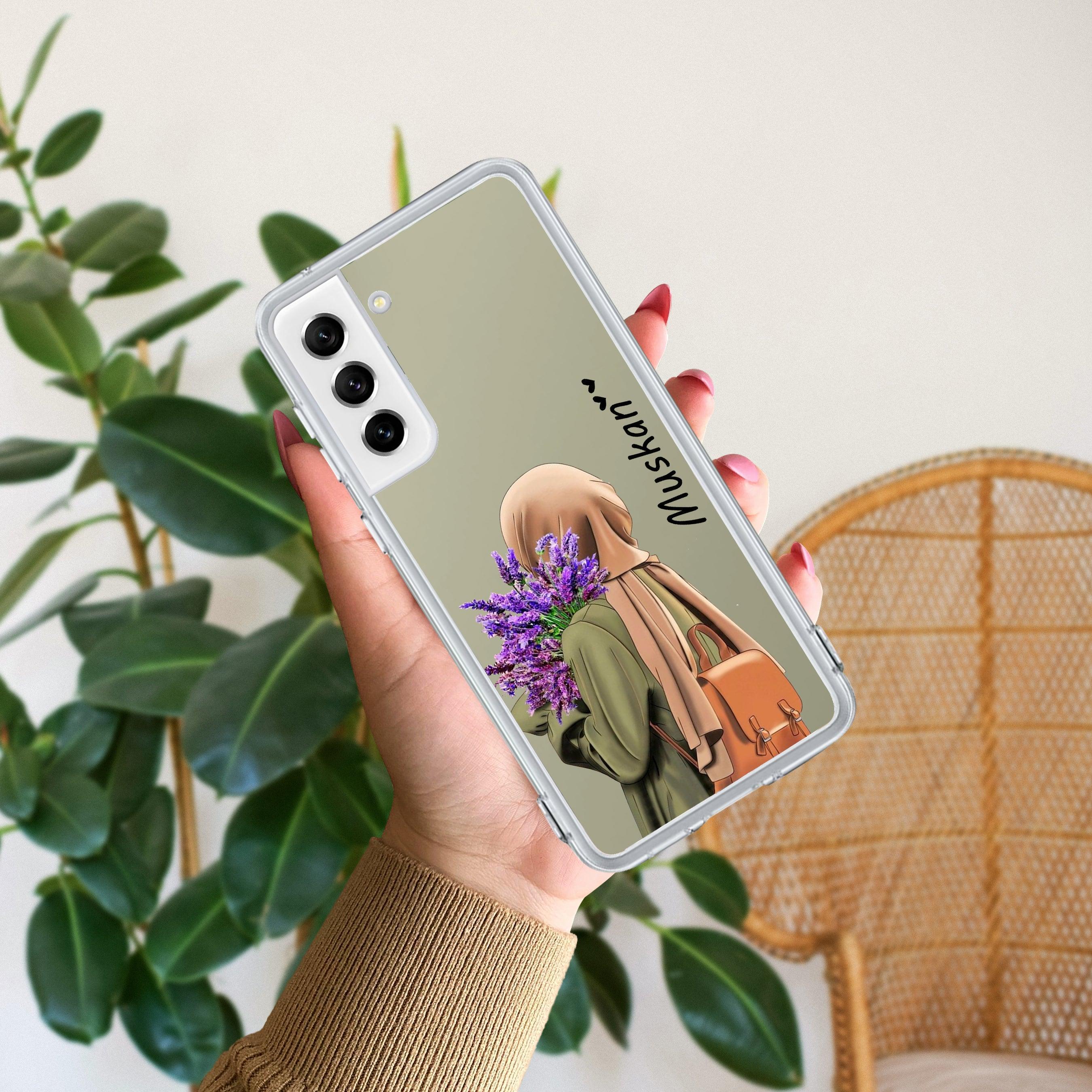 Personalized Hijab Girl Transparent Silicon Case For Samsung - ShopOnCliQ