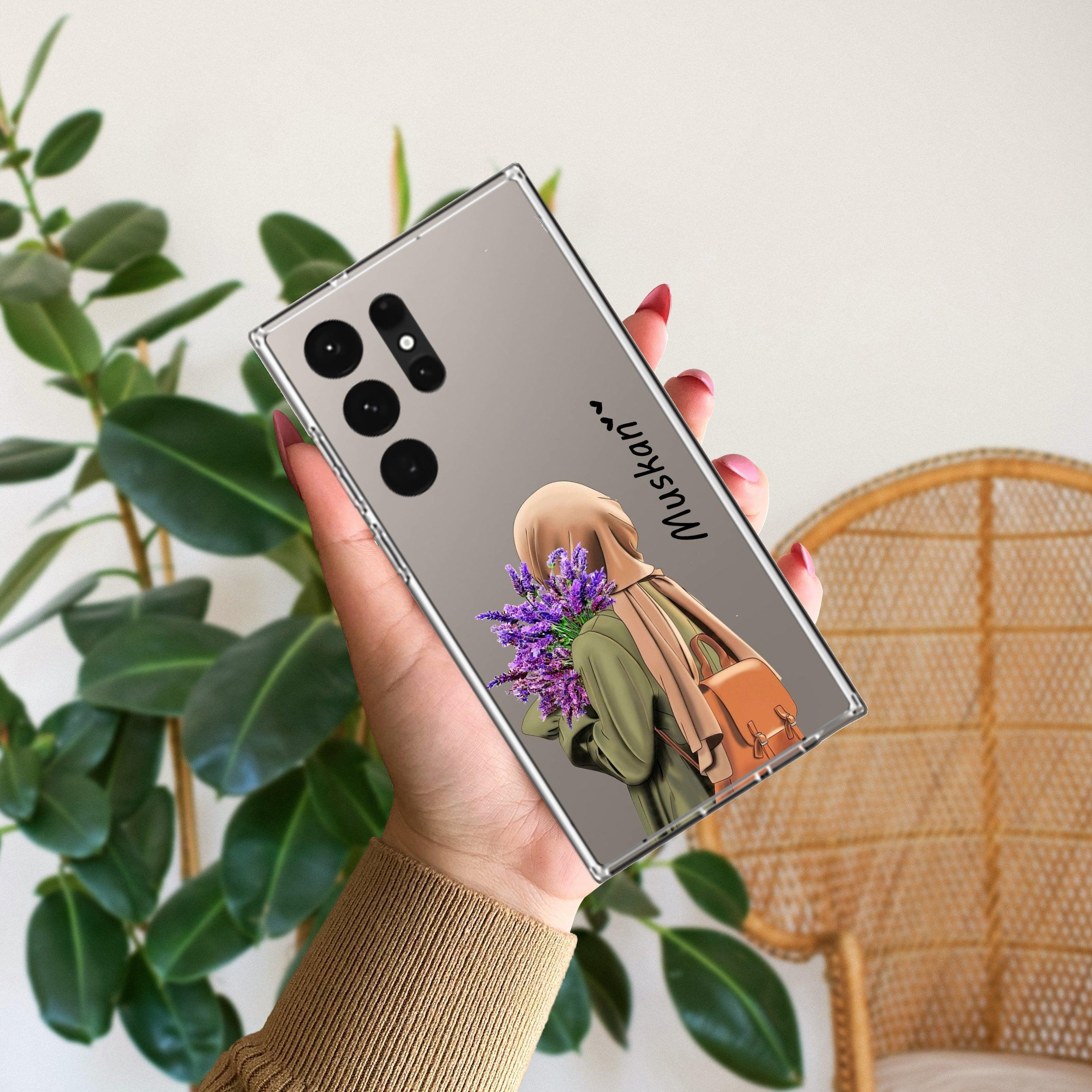 Personalized Hijab Girl Transparent Silicon Case For Samsung - ShopOnCliQ