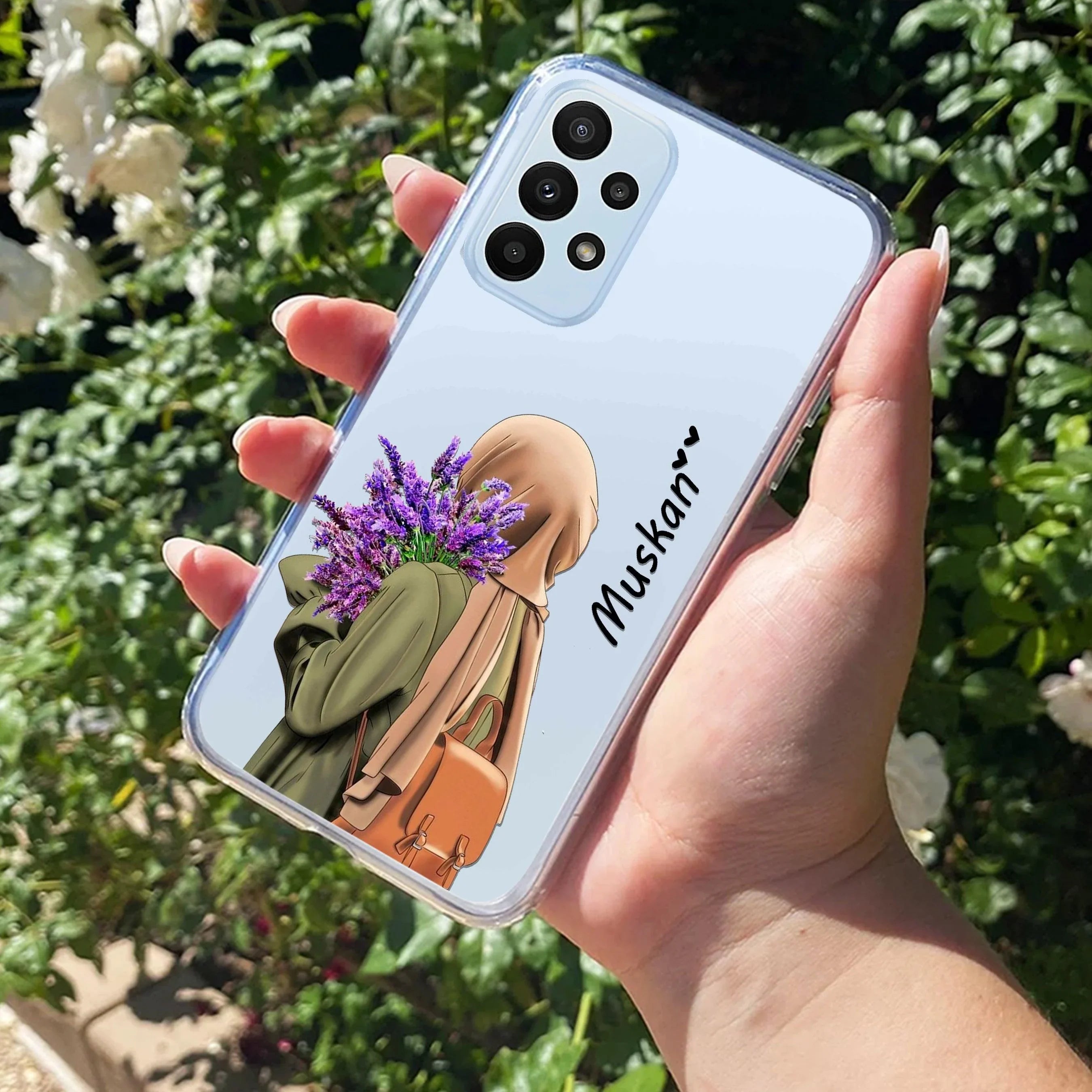 Personalized Hijab Girl Transparent Silicon Case For Samsung - ShopOnCliQ