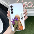 Personalized Hijab Girl Transparent Silicon Case For Samsung Galaxy S23 Plus 5G