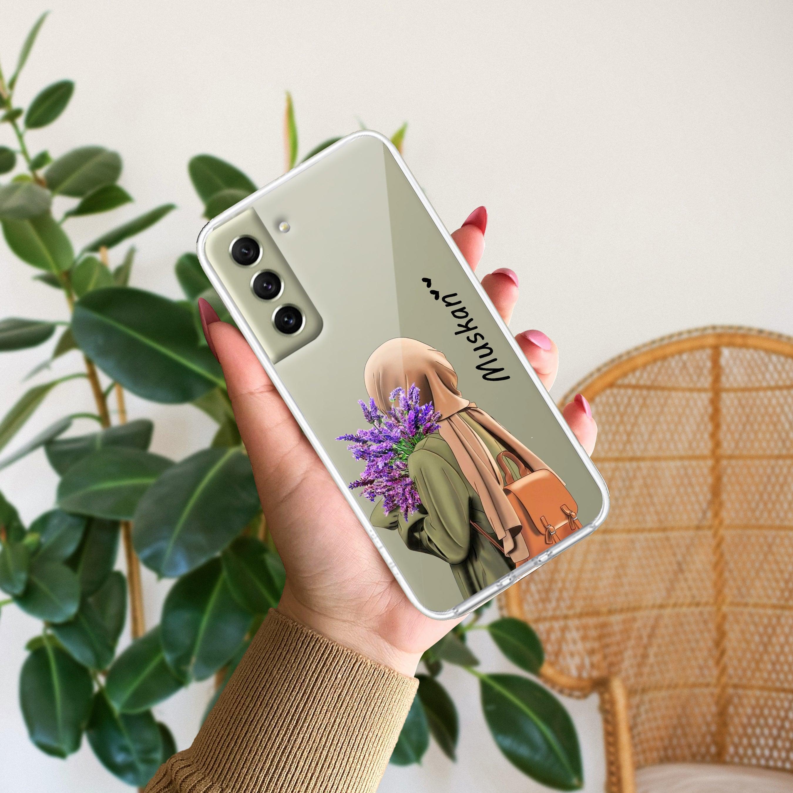 Personalized Hijab Girl Transparent Silicon Case For Samsung - ShopOnCliQ