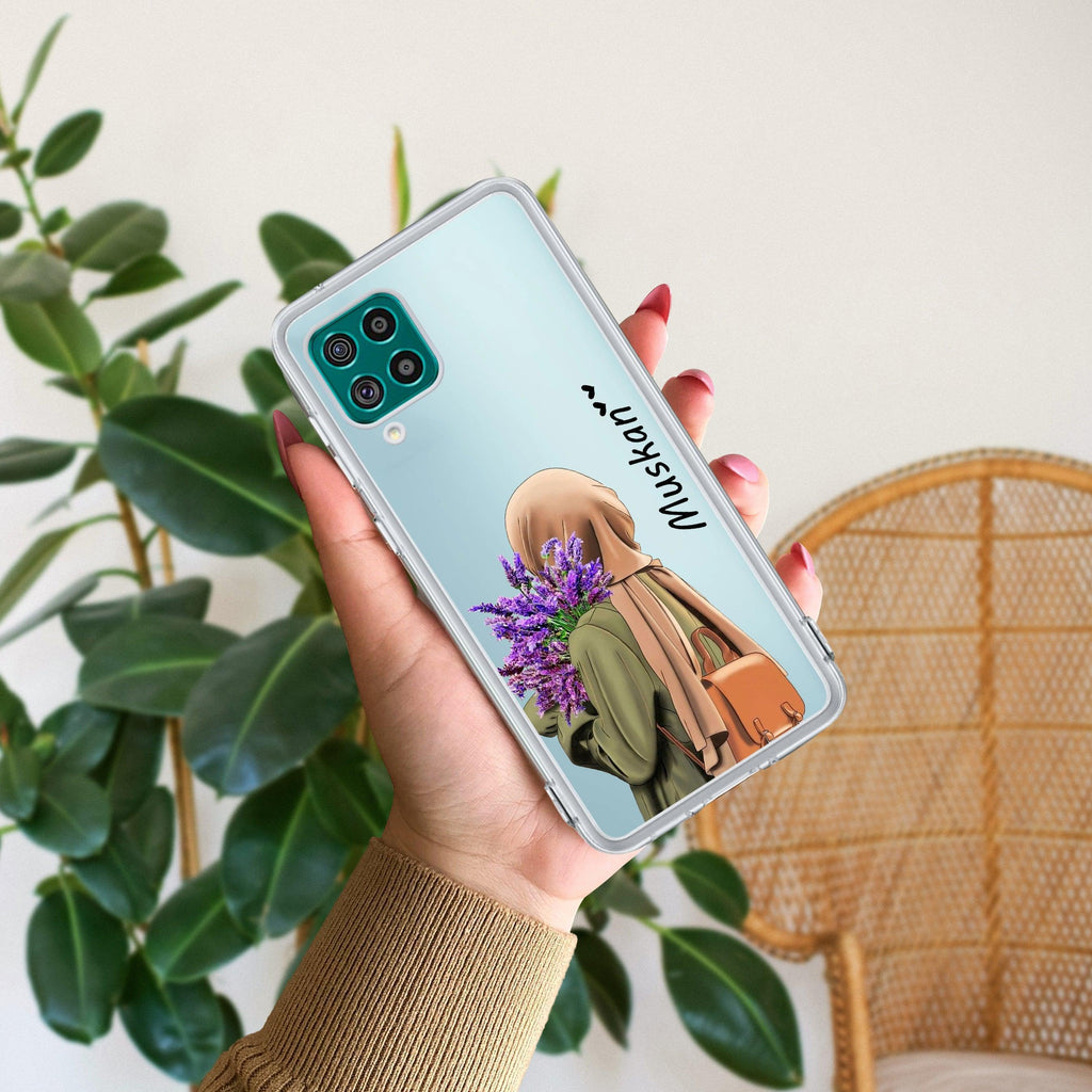 Personalized Hijab Girl Transparent Silicon Case For Samsung Galaxy A23 5G