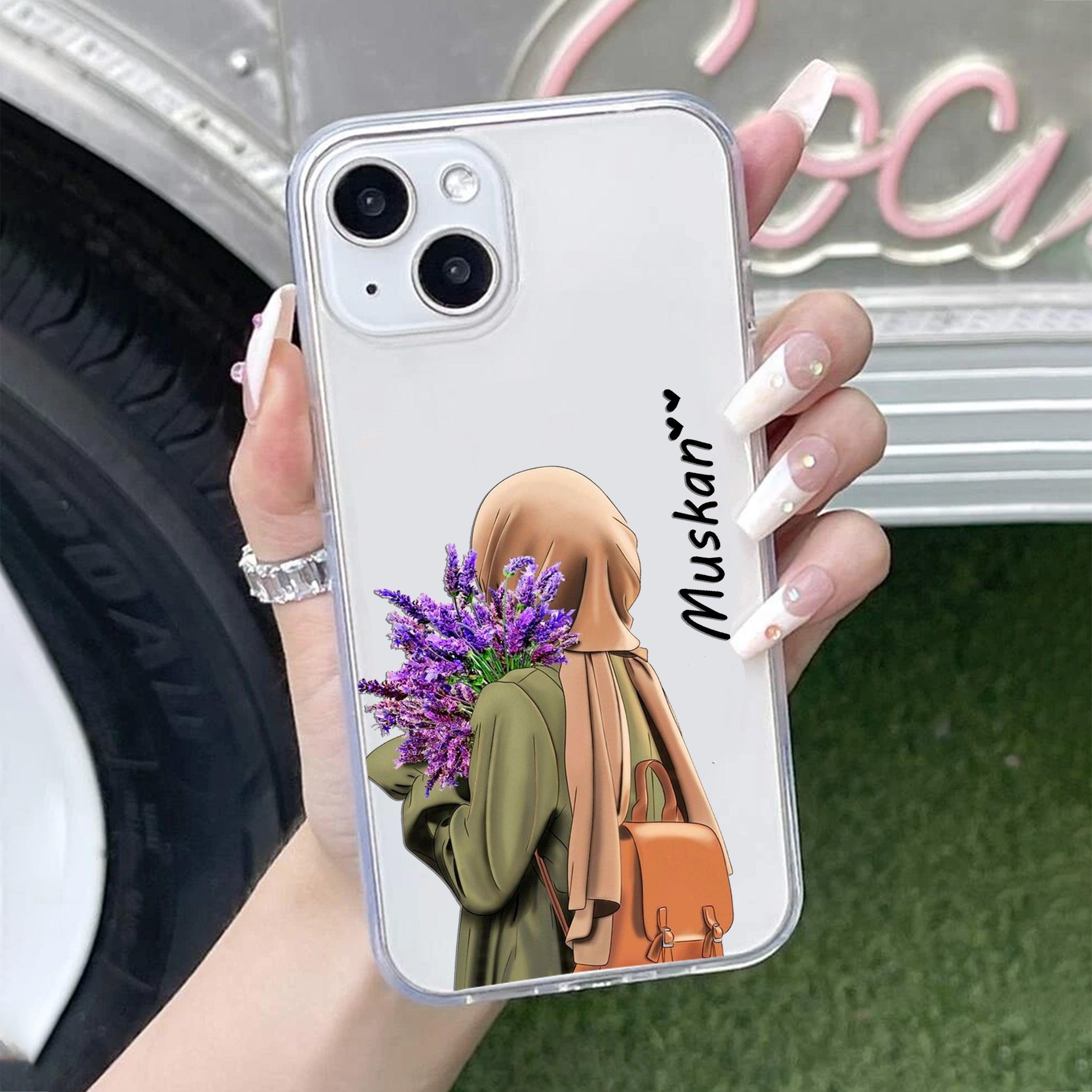 Personalized Hijab Girl Transparent Silicon Case For iPhone - ShopOnCliQ