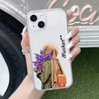 Personalized Hijab Girl Transparent Silicon Case For Google Pixel 8a 5G