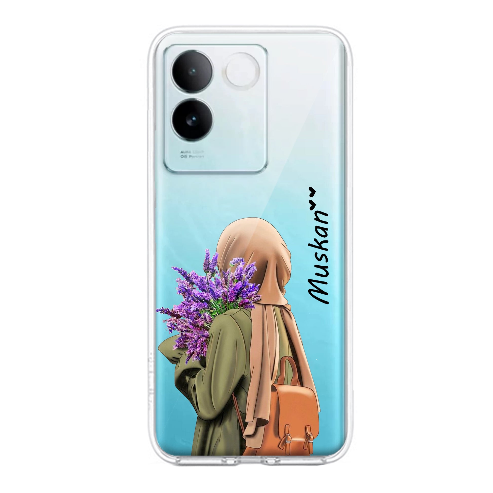 Personalized Hijab Girl Transparent Silicon Case For iQOO ShopOnCliQ