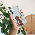 Personalized Hijab Girl Transparent Silicon Case V2 For Motorola Edge 50 Fusion 5G