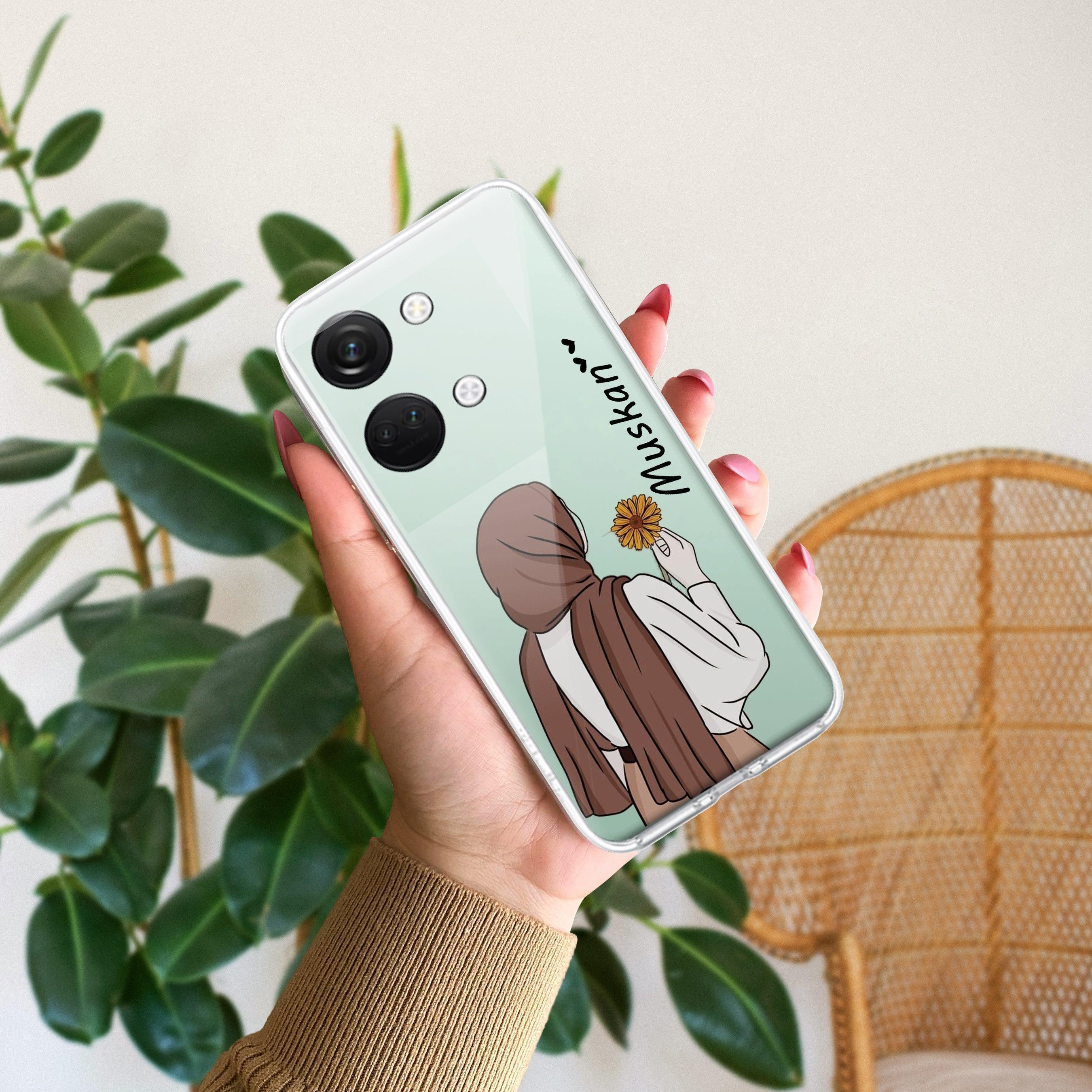 Personalized Hijab Girl Transparent Silicon Case V2 For OnePlus - ShopOnCliQ