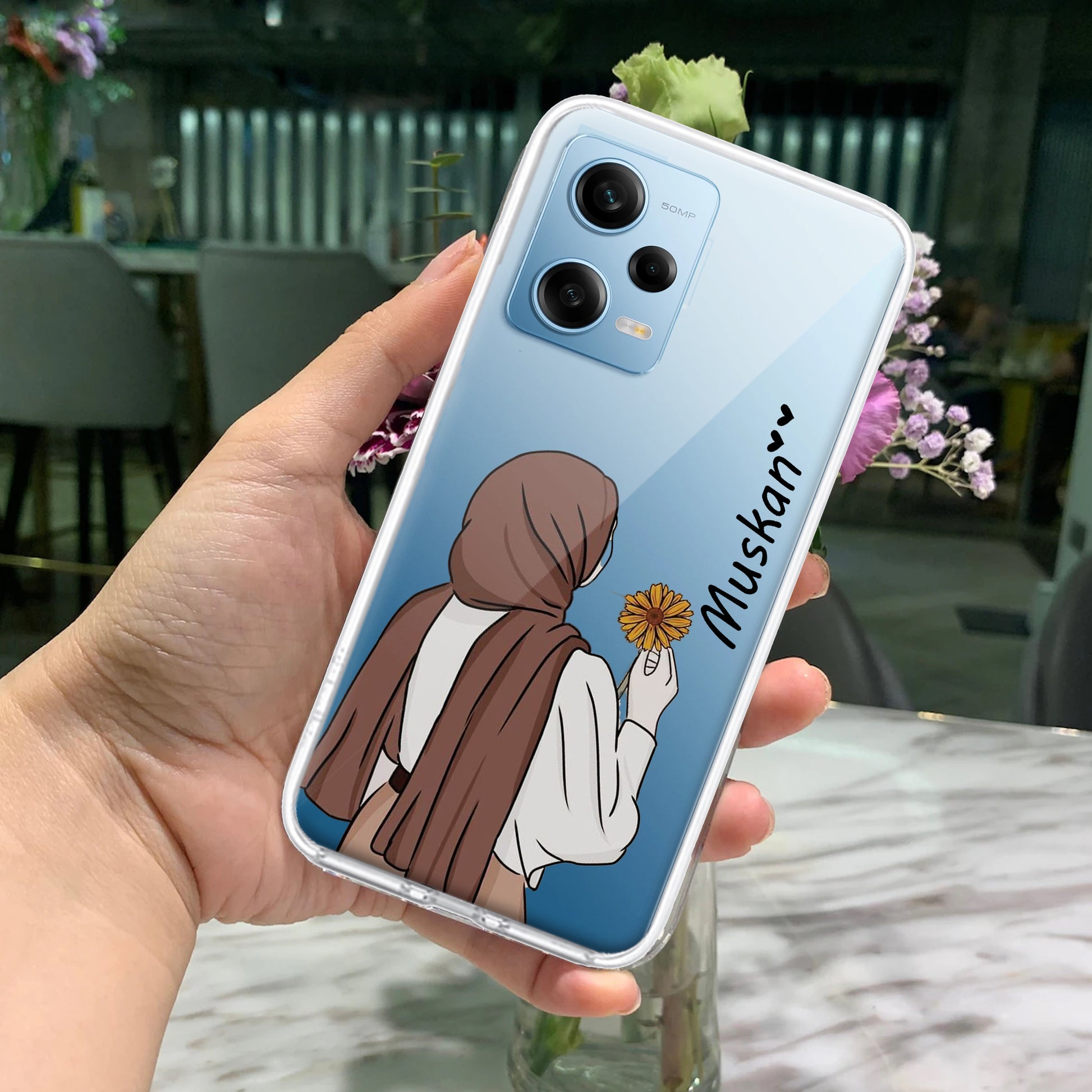 Personalized Hijab Girl Transparent Silicon Case V2 For Redmi/Xiaomi ShopOnCliQ