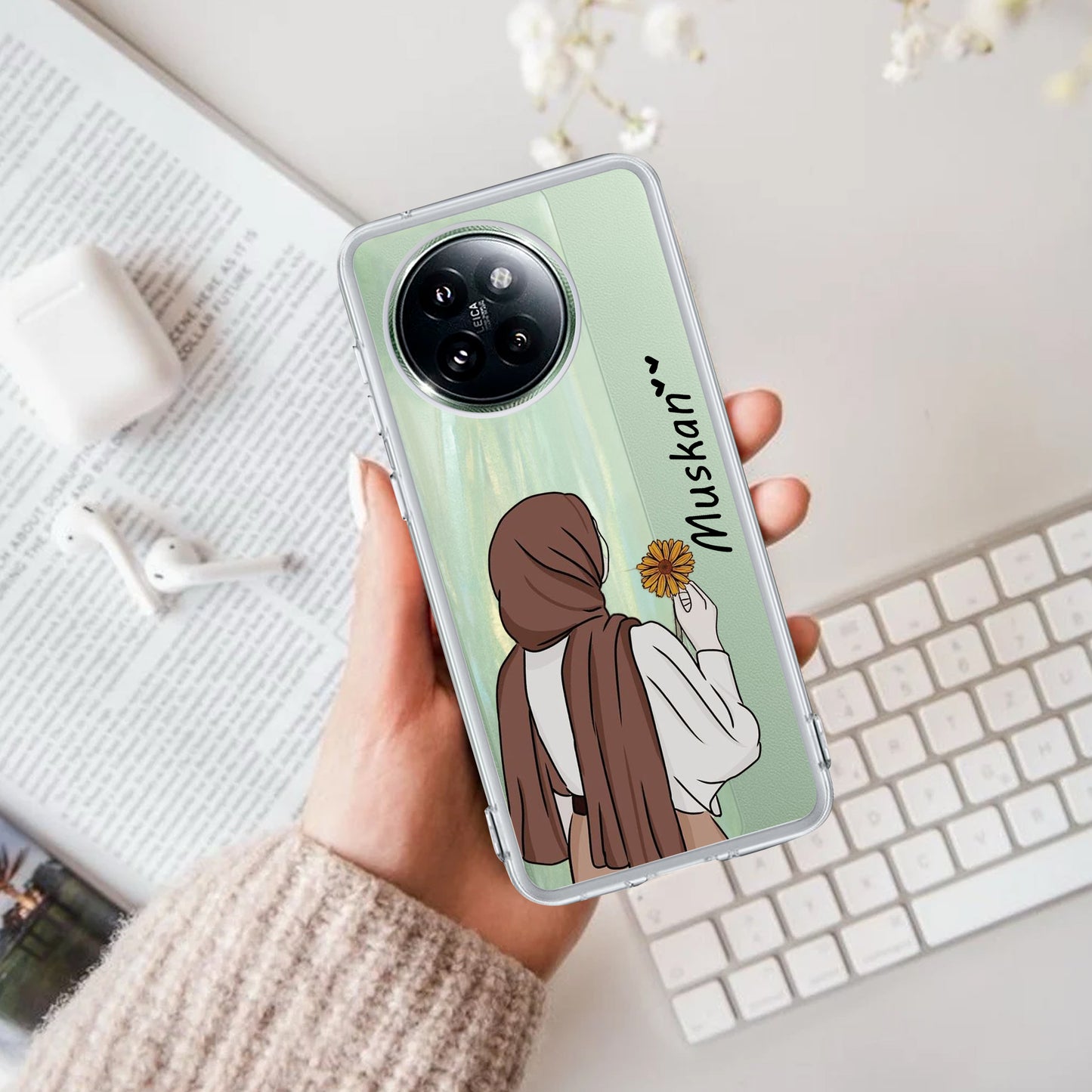 Personalized Hijab Girl Transparent Silicon Case V2 For Redmi/Xiaomi ShopOnCliQ