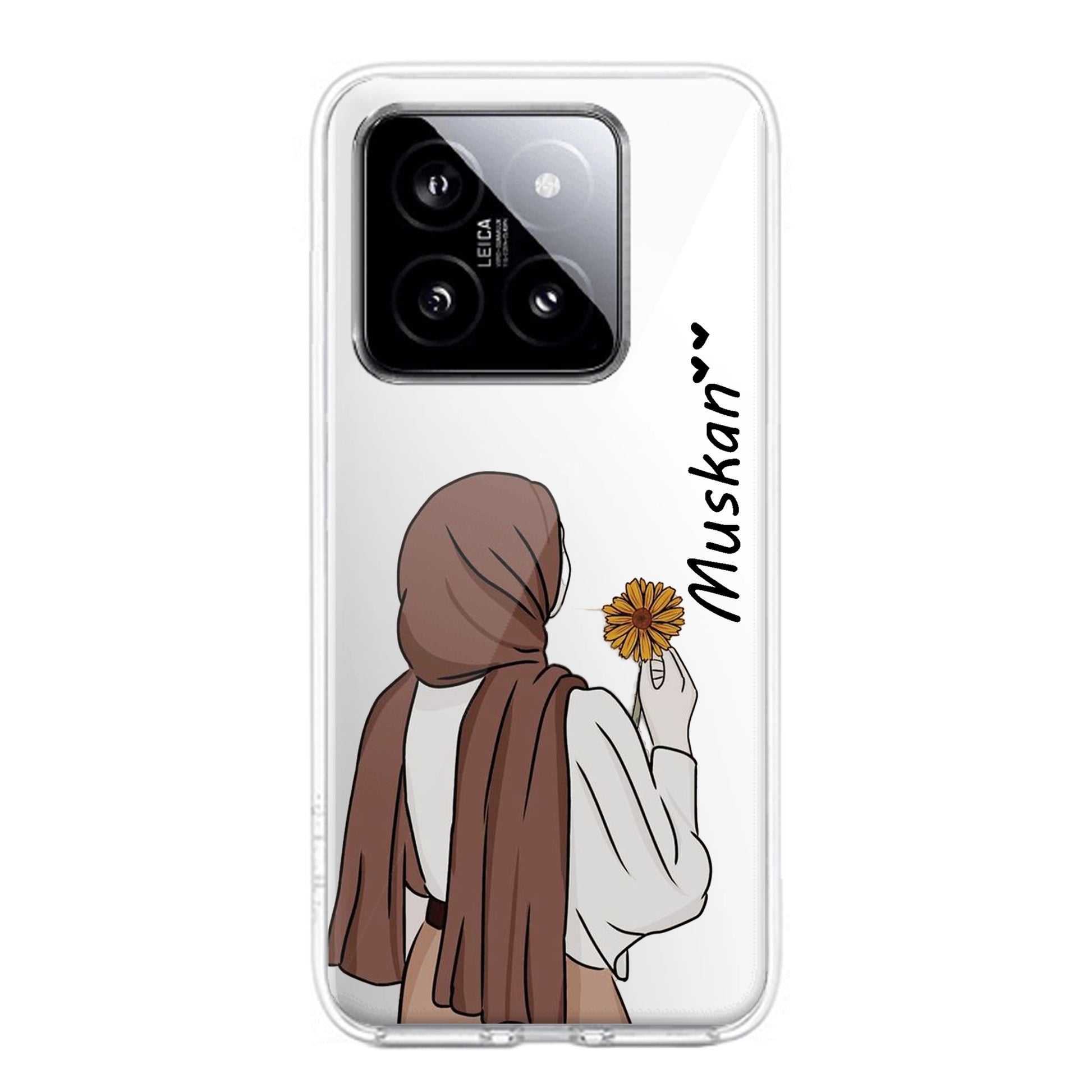 Personalized Hijab Girl Transparent Silicon Case V2 For Redmi/Xiaomi ShopOnCliQ